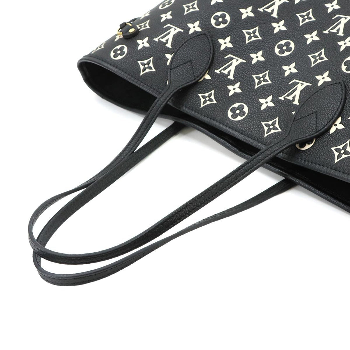 Louis Vuitton Black White Monogram Empreinte Leather Handbag Pouch Tote Bag (Pre-Owned)