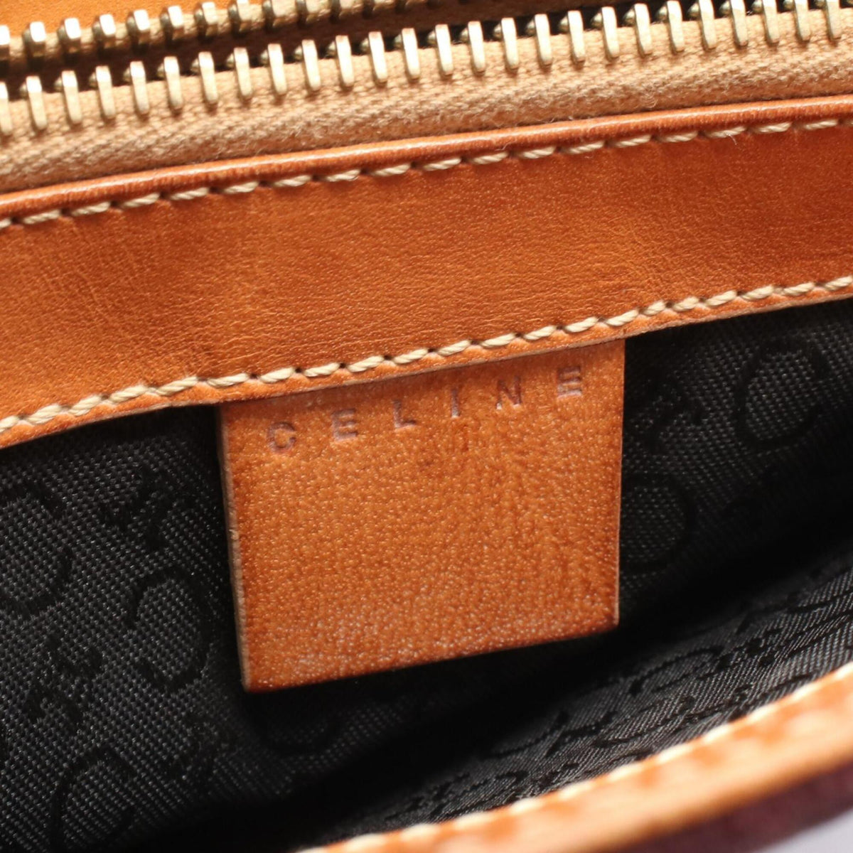 Celine Bordeaux Brown Suede Leather Handbag (Pre-Owned)