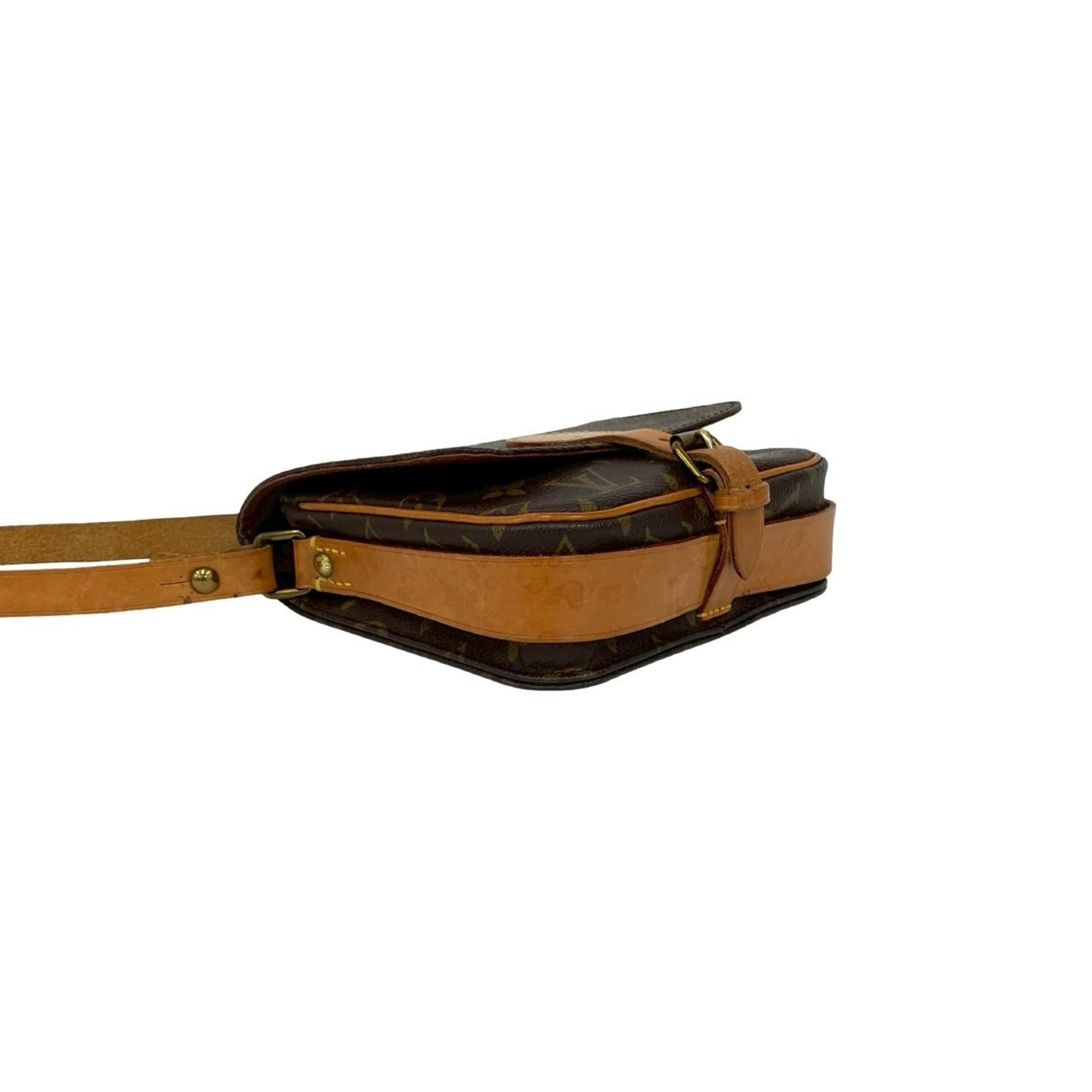 Louis Vuitton Brown Pvc Leather Pochette Shoulder Bag (Pre-Owned)