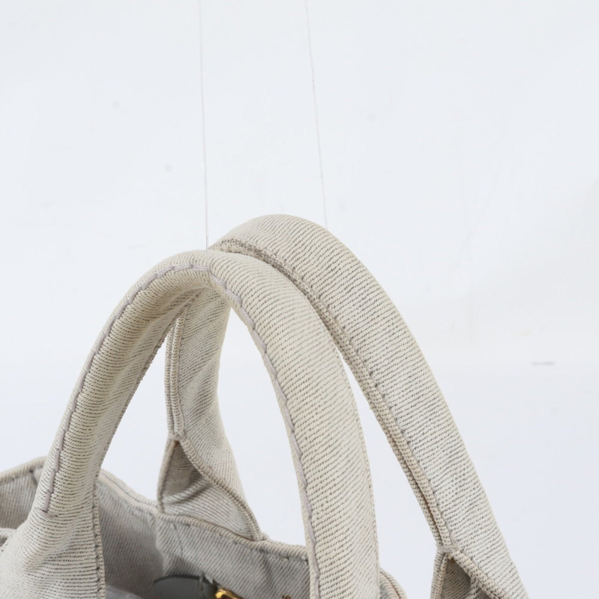 Prada Ivory Handbag Shoulder Bag Tote Bag (Pre-Owned)