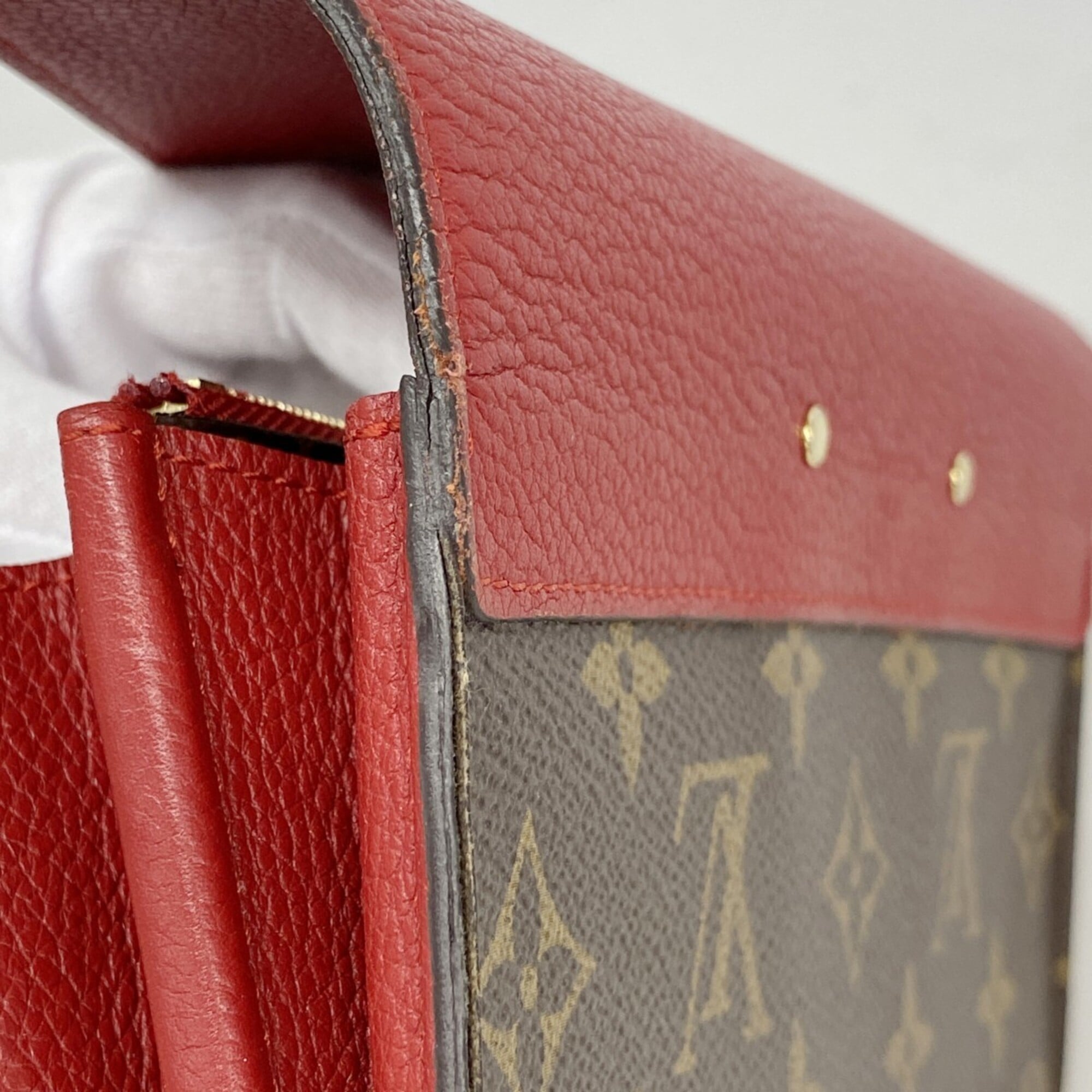 Louis Vuitton Brown Cerise Long Wallet (Bi-Fold) (Pre-Owned)