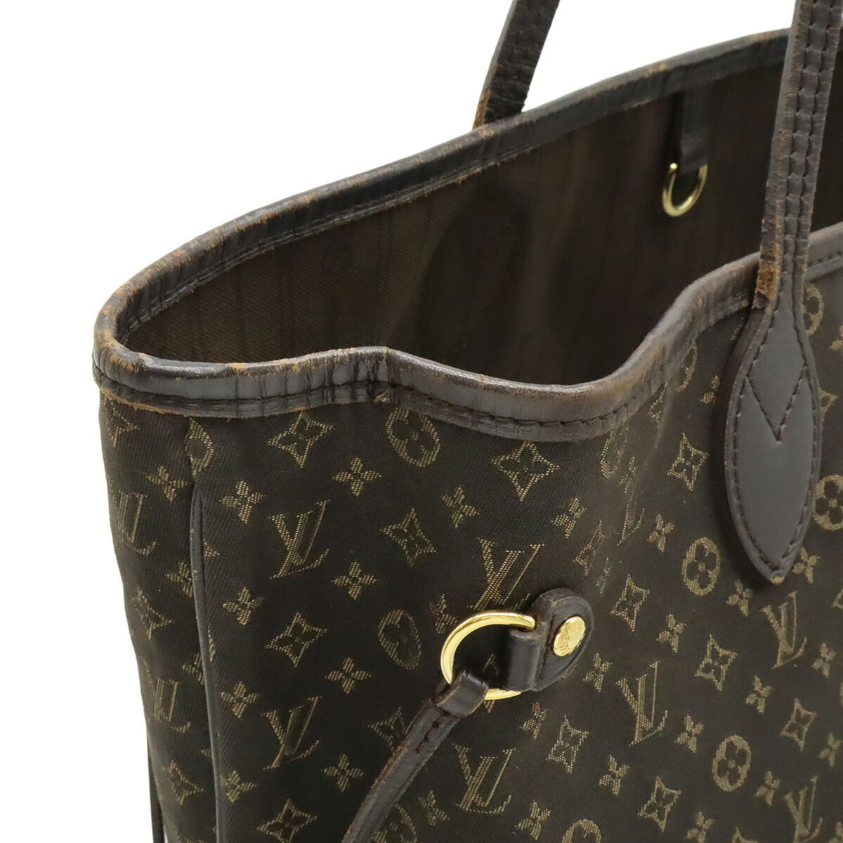 Louis Vuitton Monogram Idylle Fusain Canvas Leather Shoulder Bag Tote Bag (Pre-Owned)