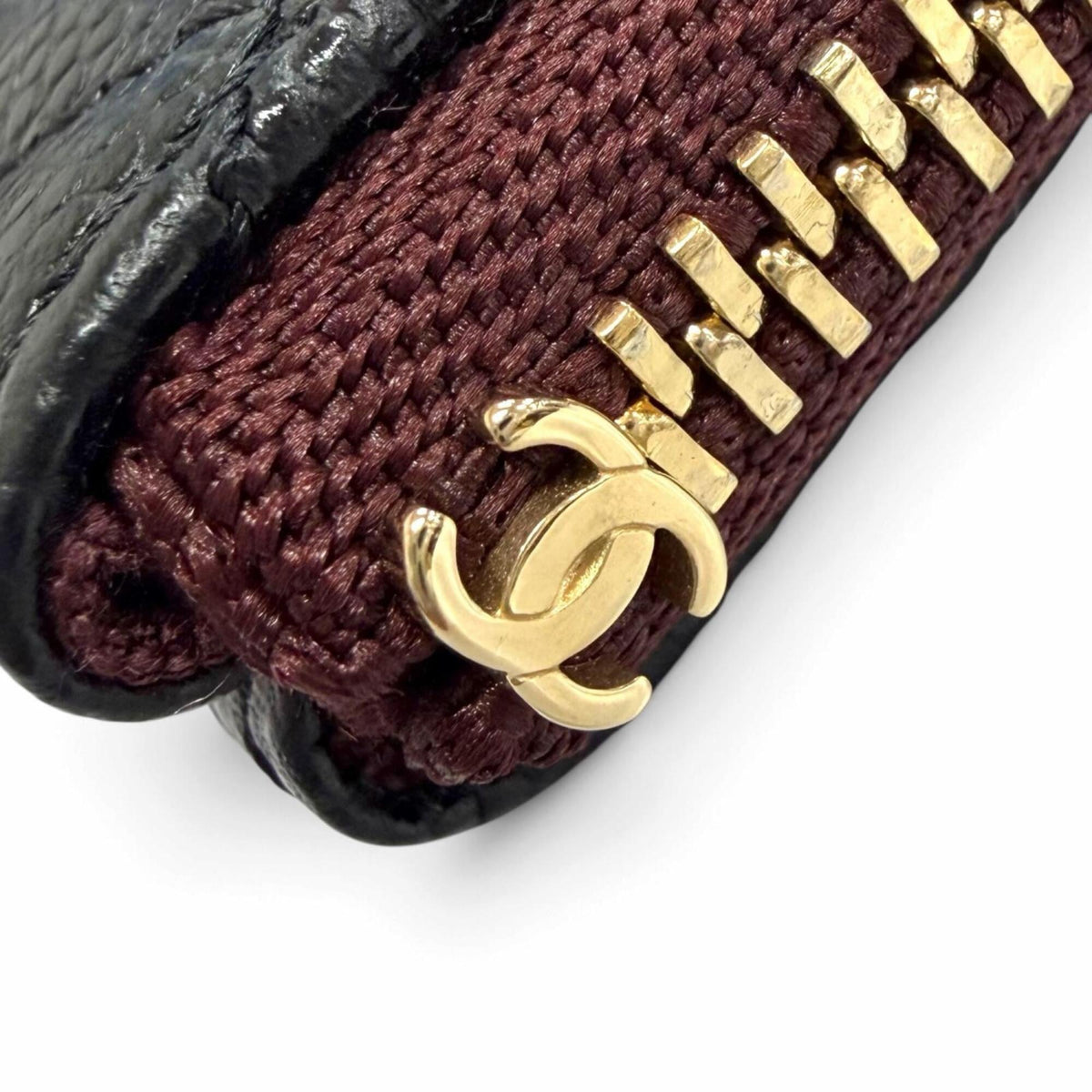 Chanel Black Grained Calfskin Pouch (Pre-Owned)