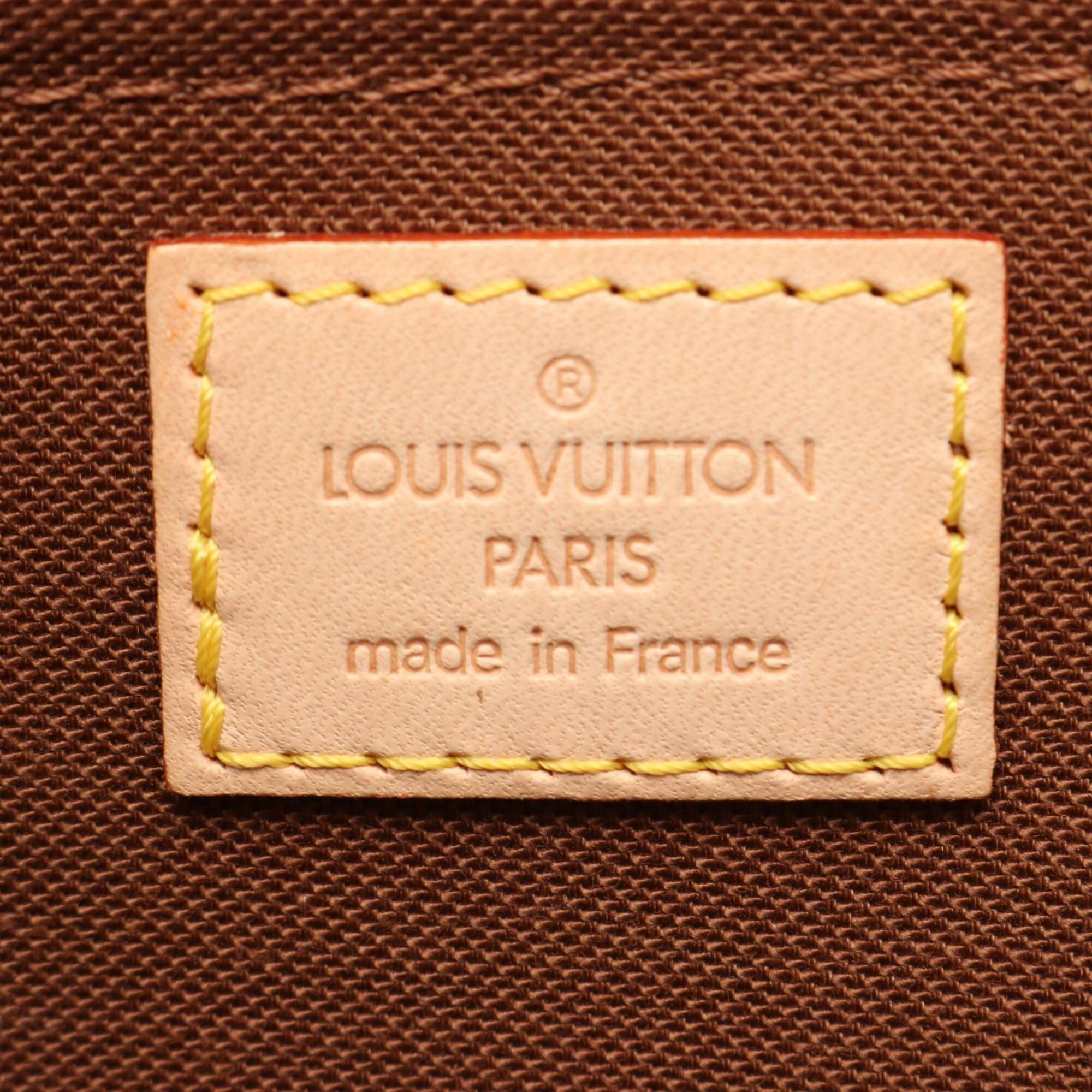 Louis Vuitton Brown Coated Canvas Pvc Monogram Leather Handbag Shoulder Bag (Pre-Owned)
