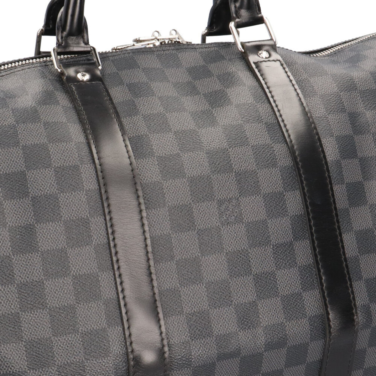 Louis Vuitton Black Gray Damier Graphite Canvas Boston Bag (Pre-Owned)