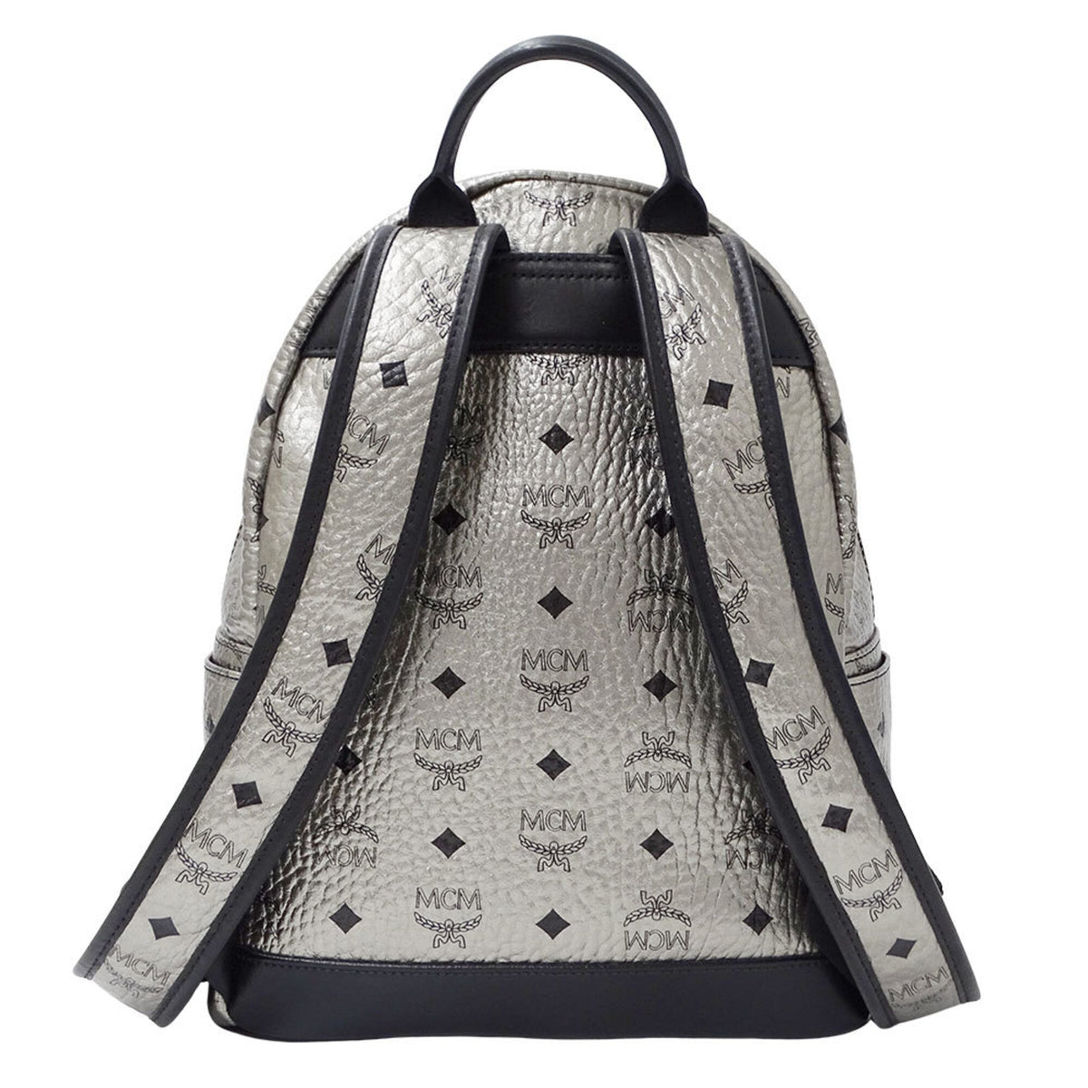 Mcm Black Canvas Handbag Pouch (Pre-Owned)
