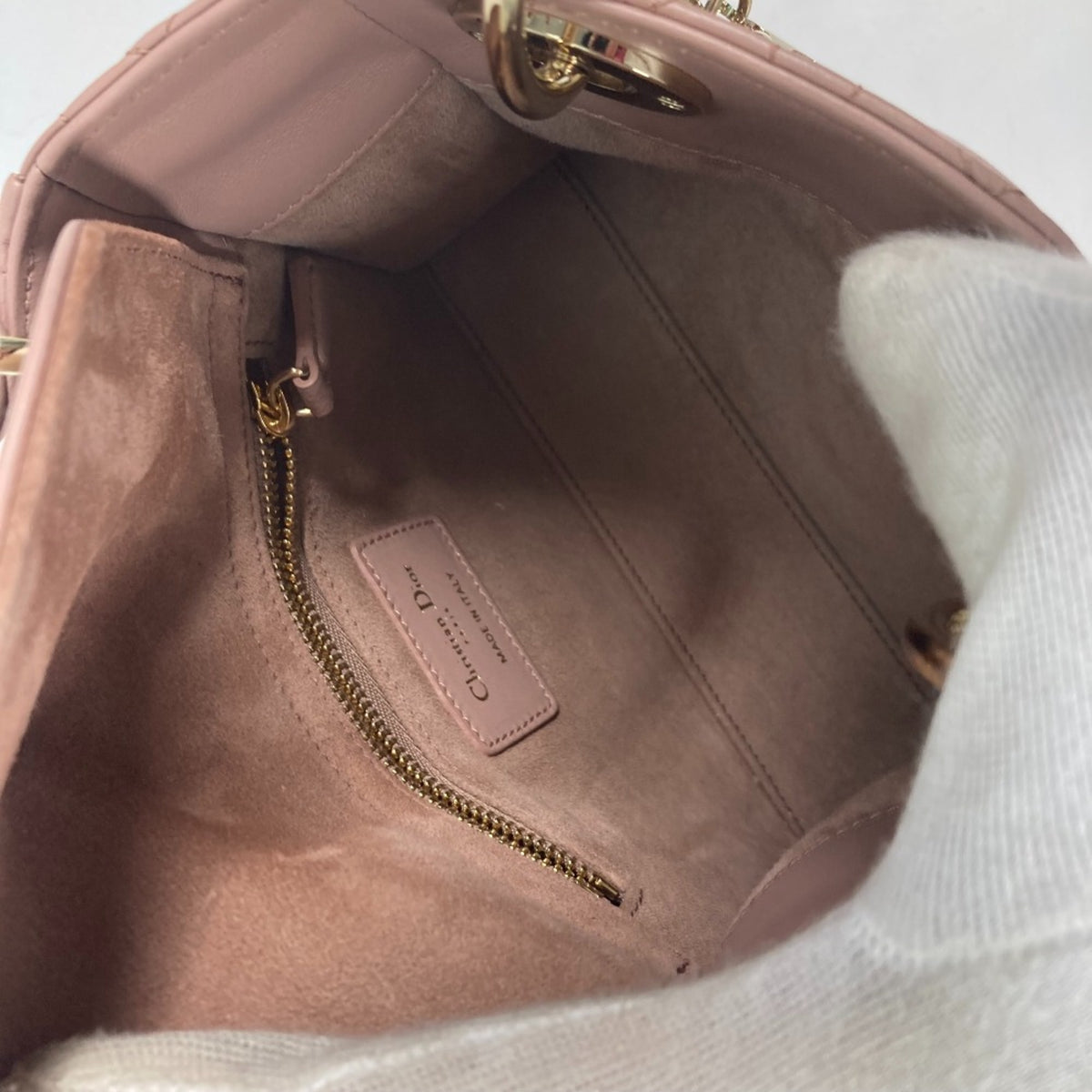 Christian Dior Beige Leather Handbag (Pre-Owned)