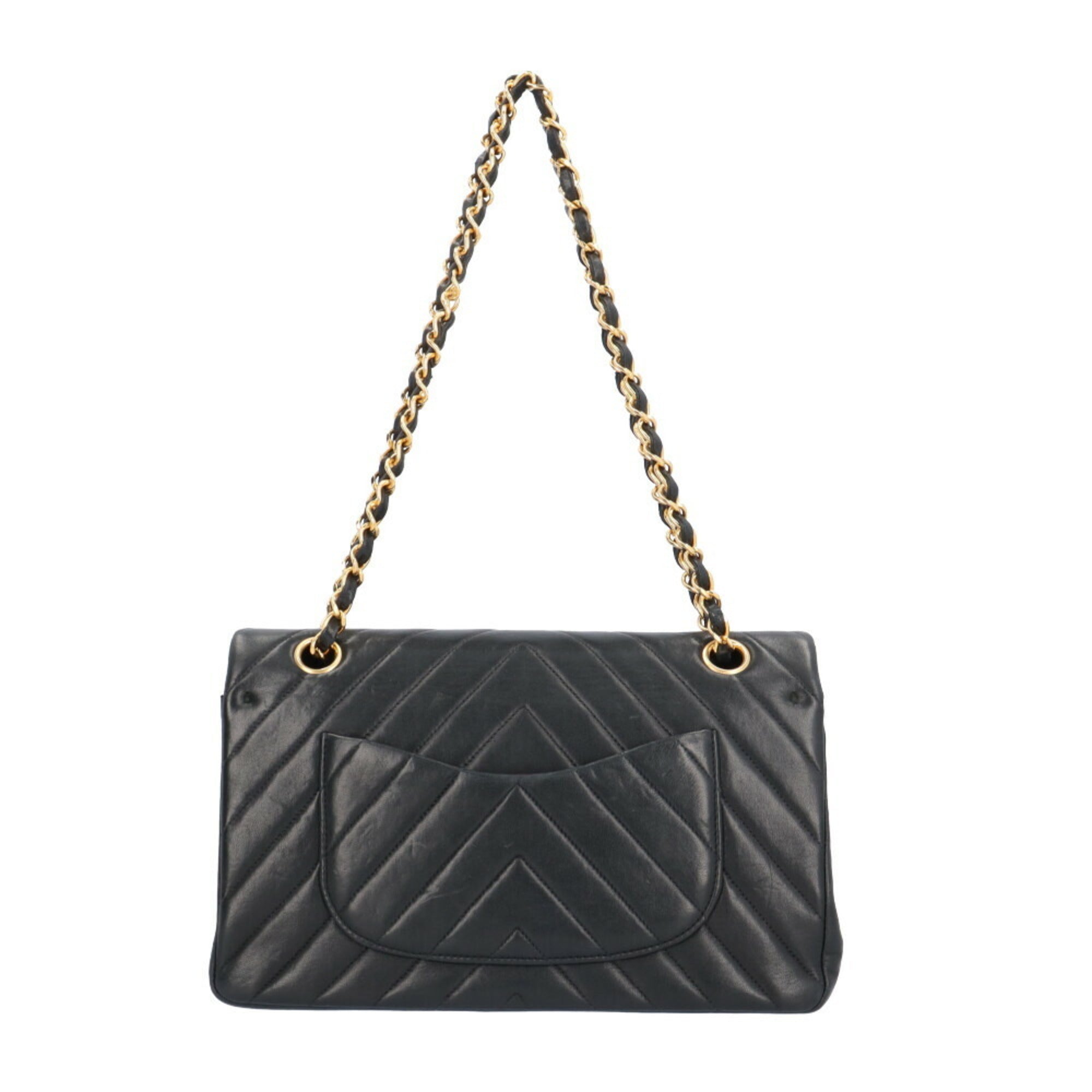 Chanel Black Leather Shoulder Bag (Pre-Owned)