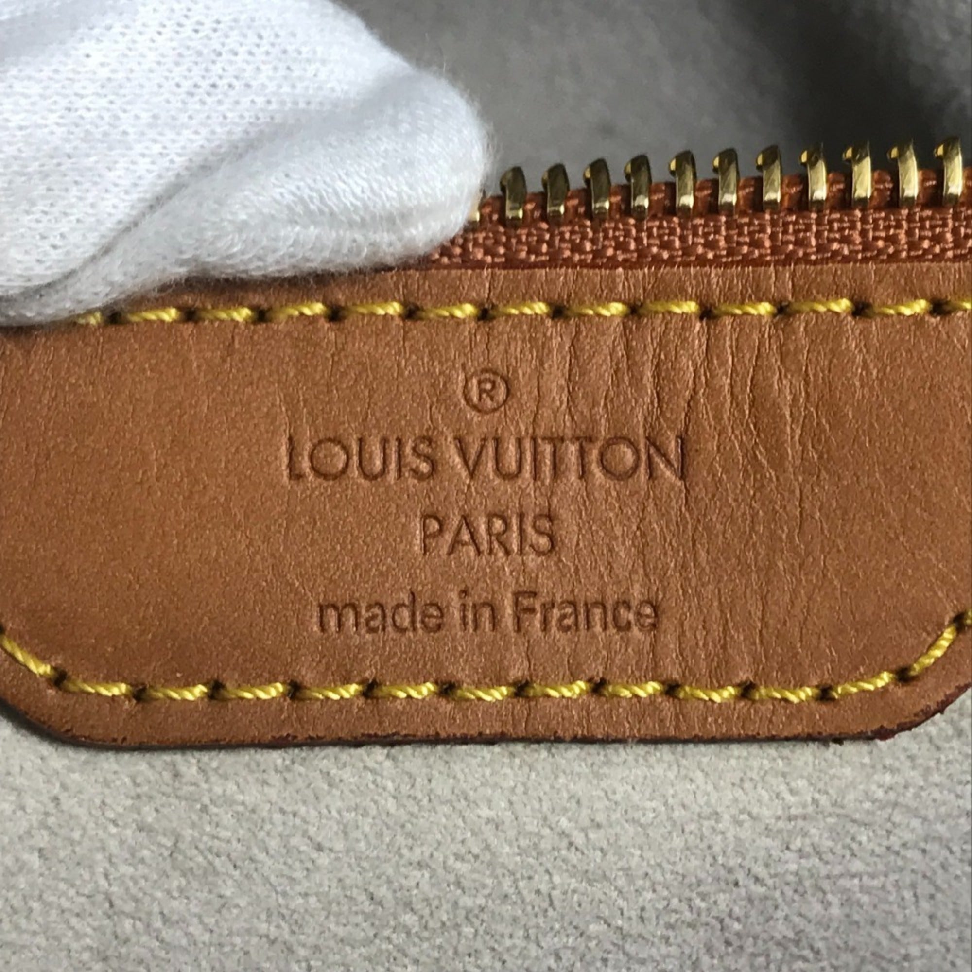 Louis Vuitton Argent Brown White Monogram Canvas Shoulder Bag Tote Bag (Pre-Owned)