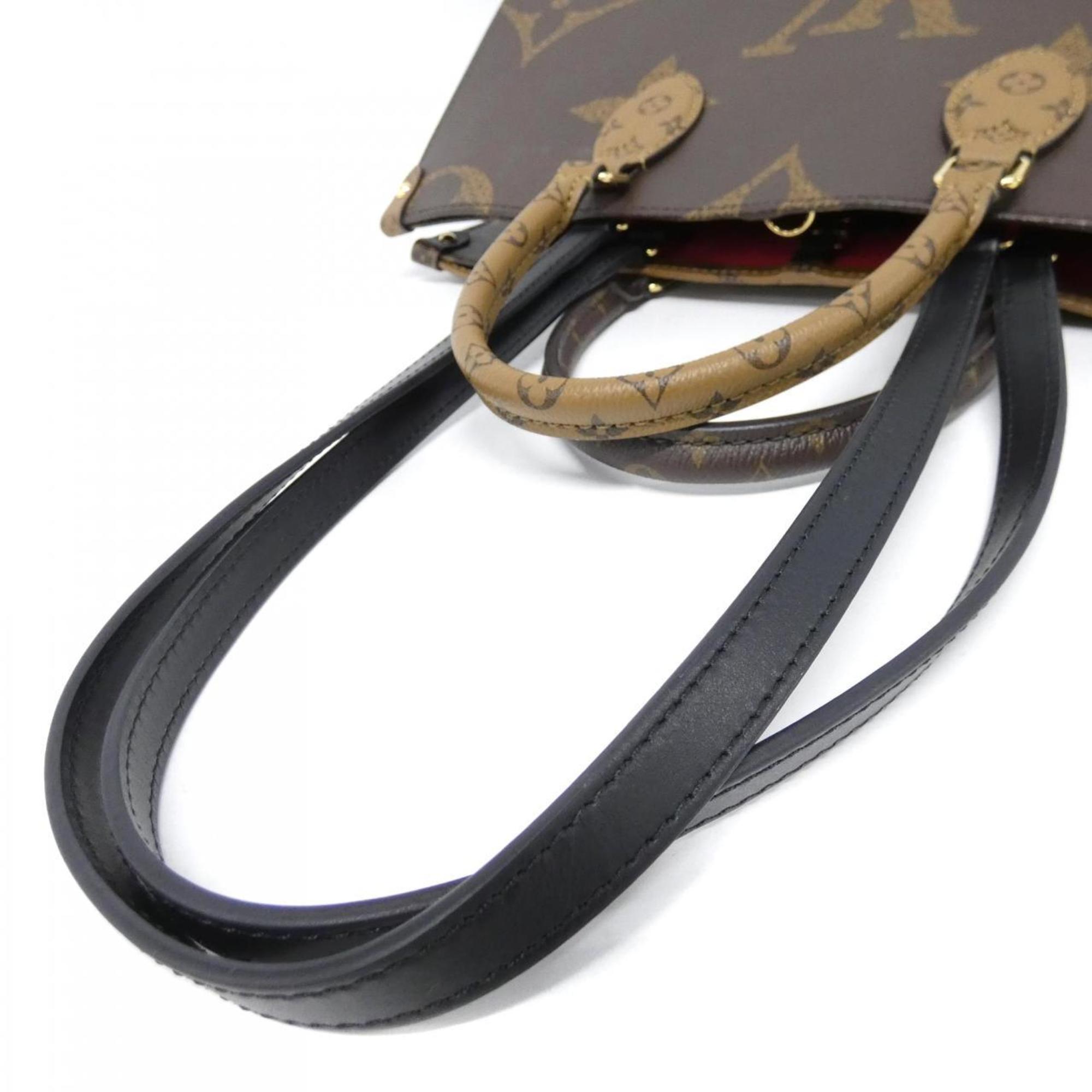 Louis Vuitton Marron Coated Canvas Handbag (Pre-Owned)