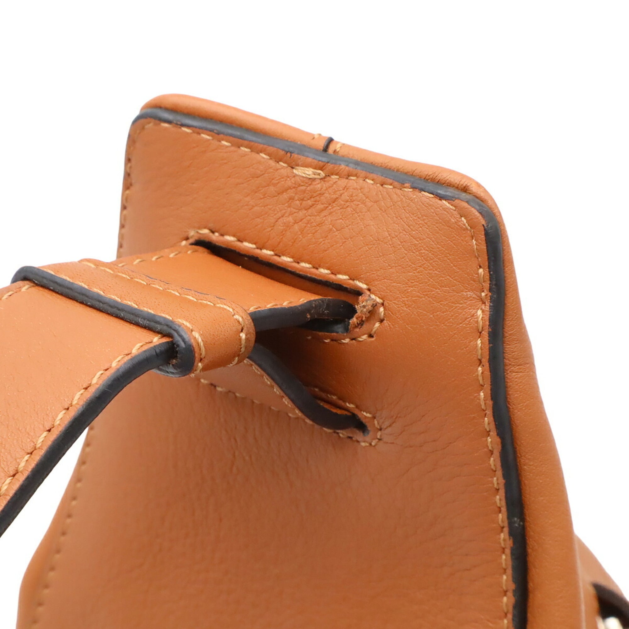 Loewe Anton Brown Leather Shoulder Bag Sling Bag (Pre-Owned)