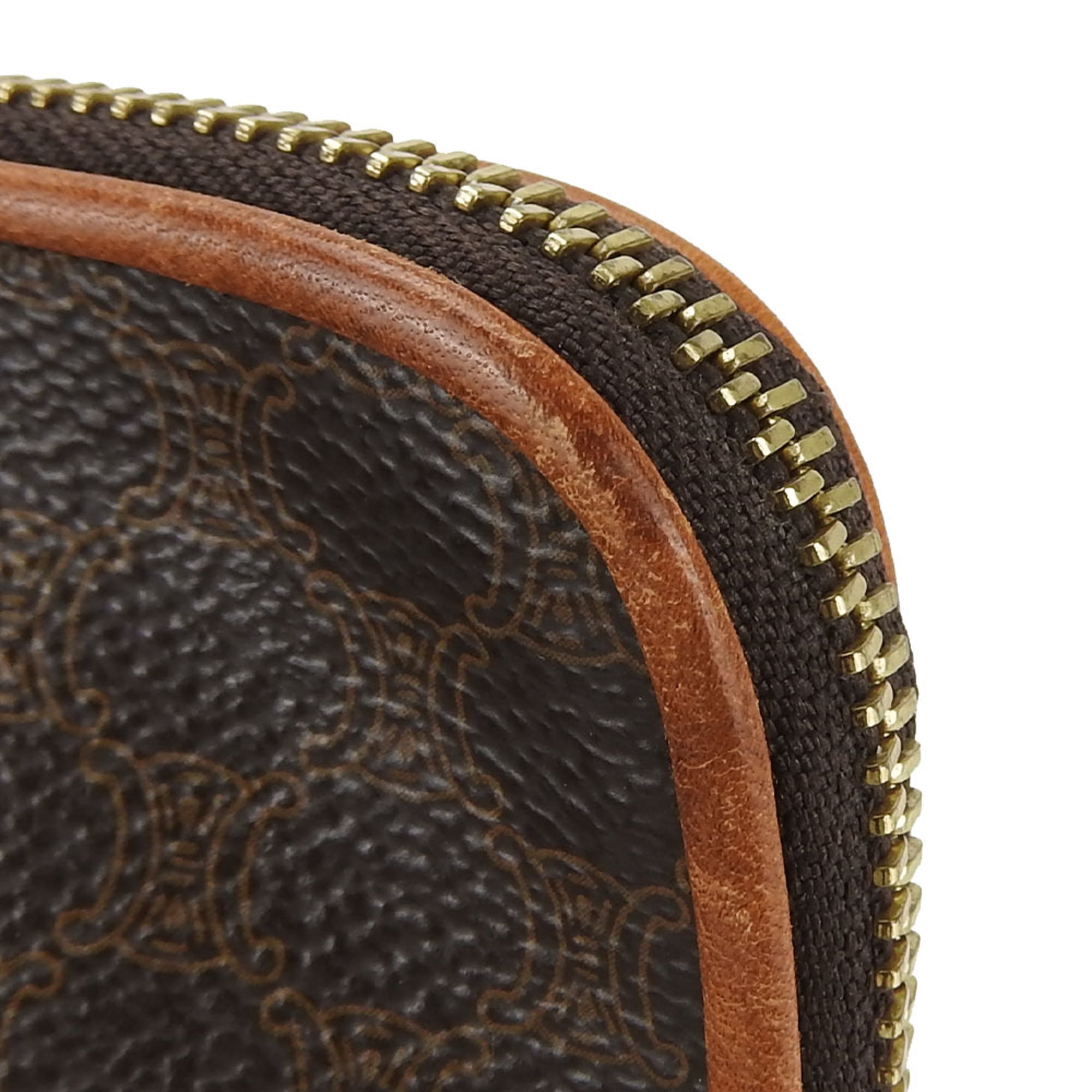 Celine Macadam Brown Pvc Leather Pouch (Pre-Owned)