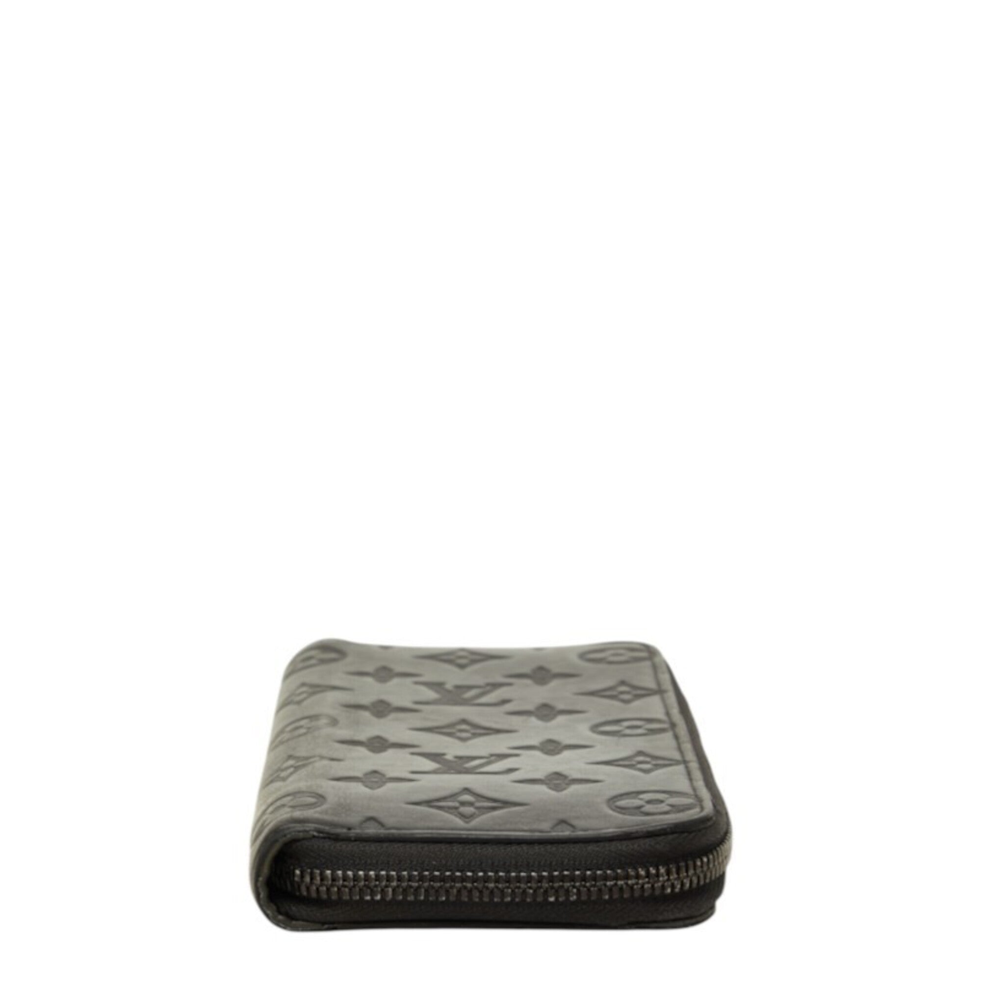 Louis Vuitton Black Monogram Leather Coin Purse/Coin Case (Pre-Owned)