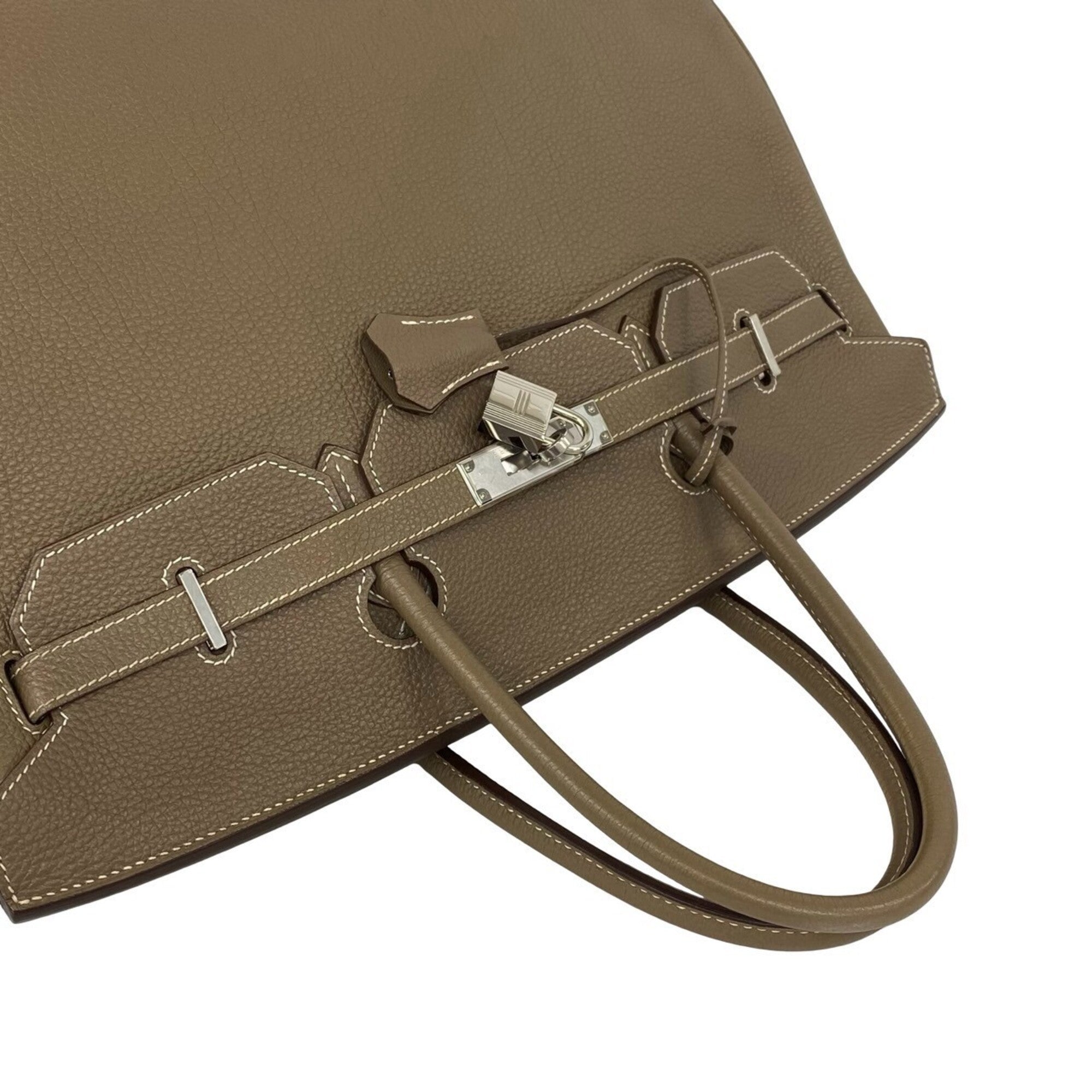 Hermes Beige Togo Leather Handbag Tote Bag (Pre-Owned)