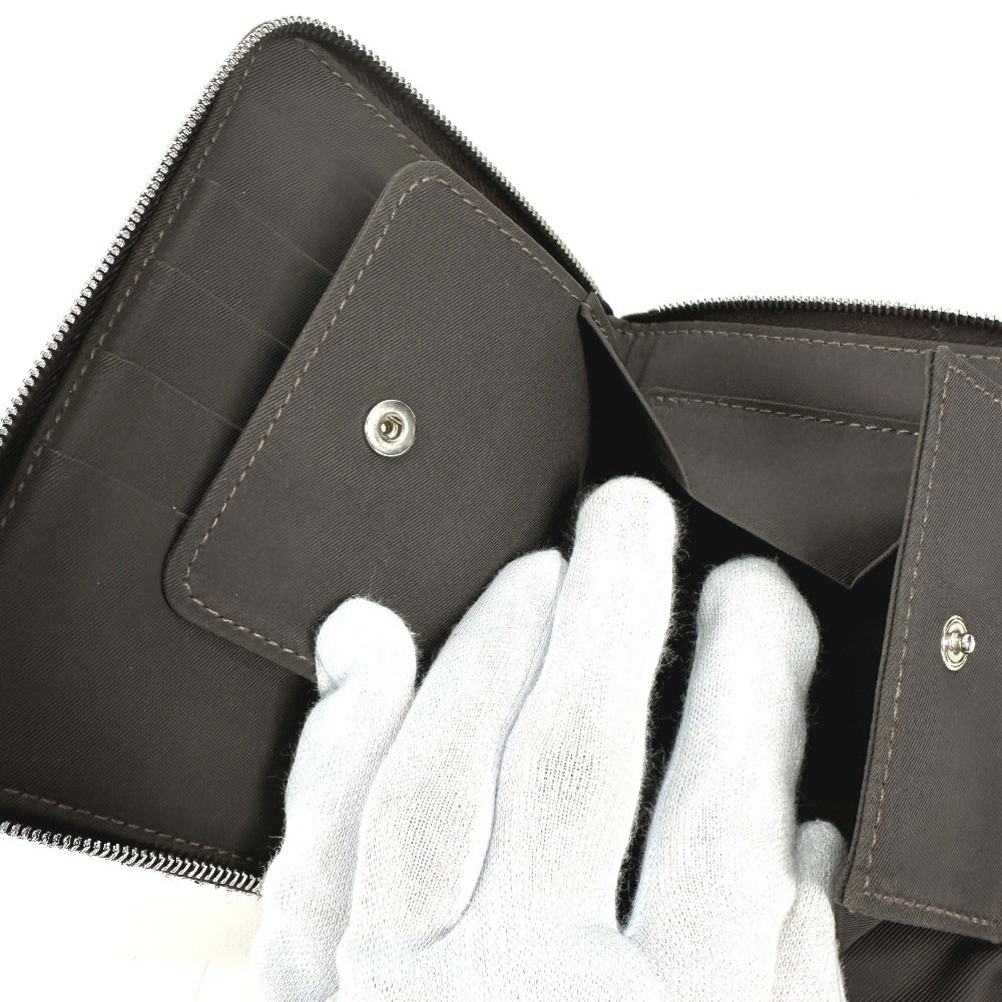Hermes Orange Canvas Wallet (Bi-Fold) (Pre-Owned)