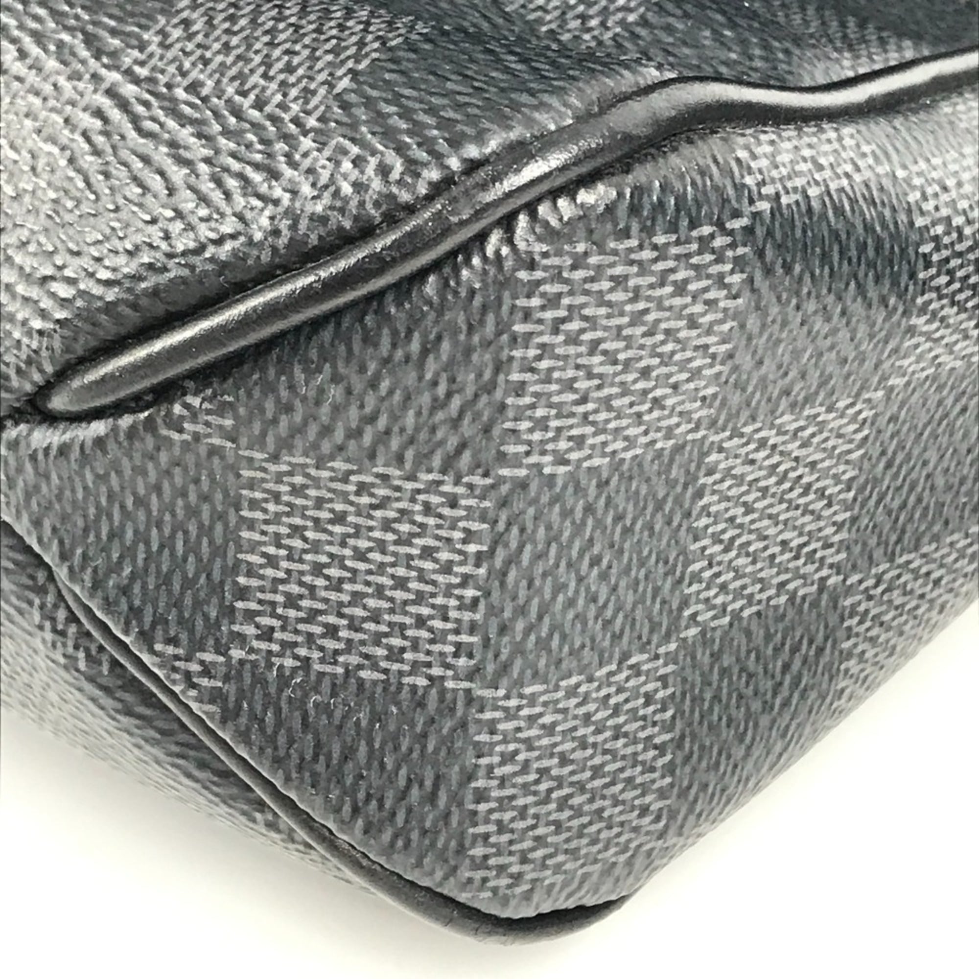 Louis Vuitton Black Blue Damier Graphite Messenger Bag Shoulder Bag (Pre-Owned)