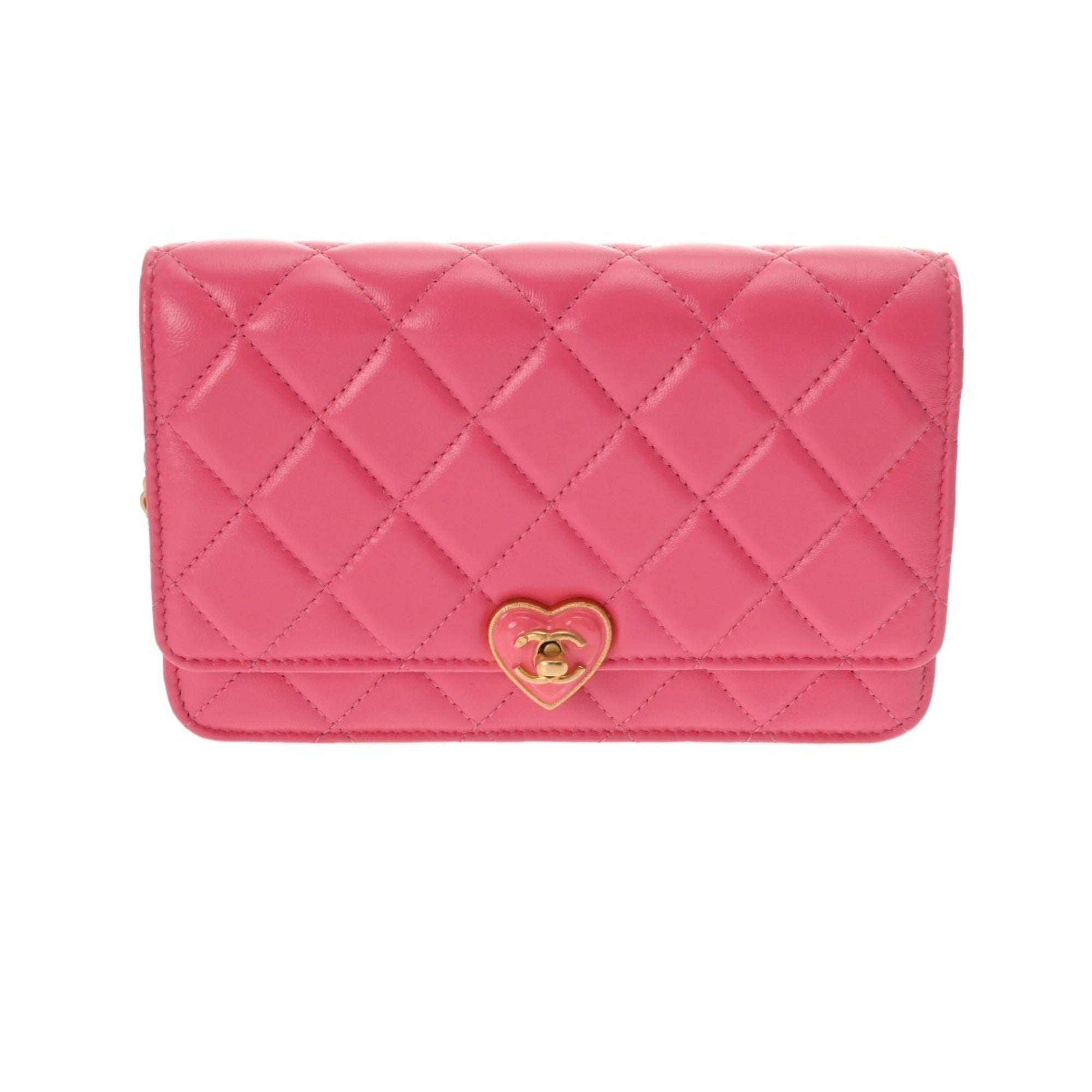 Chanel Pink Leather Shoulder Bag (Pre-Owned)