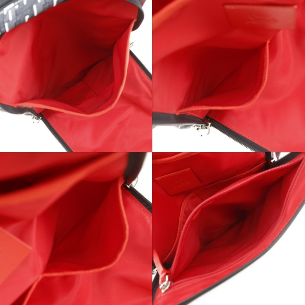 Christian Louboutin Black Red Color Nylon Backpack (Pre-Owned)