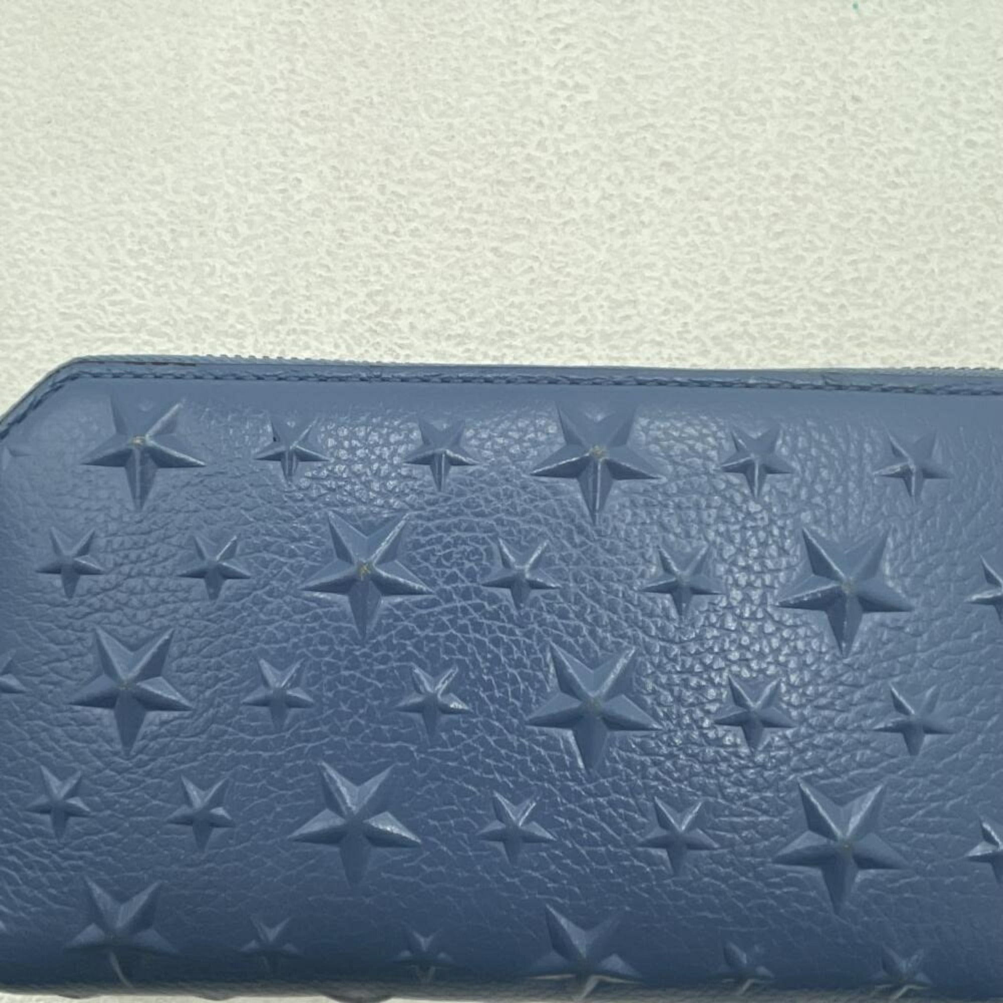 Jimmy Choo Blue Long Wallet (Bi-Fold) (Pre-Owned)