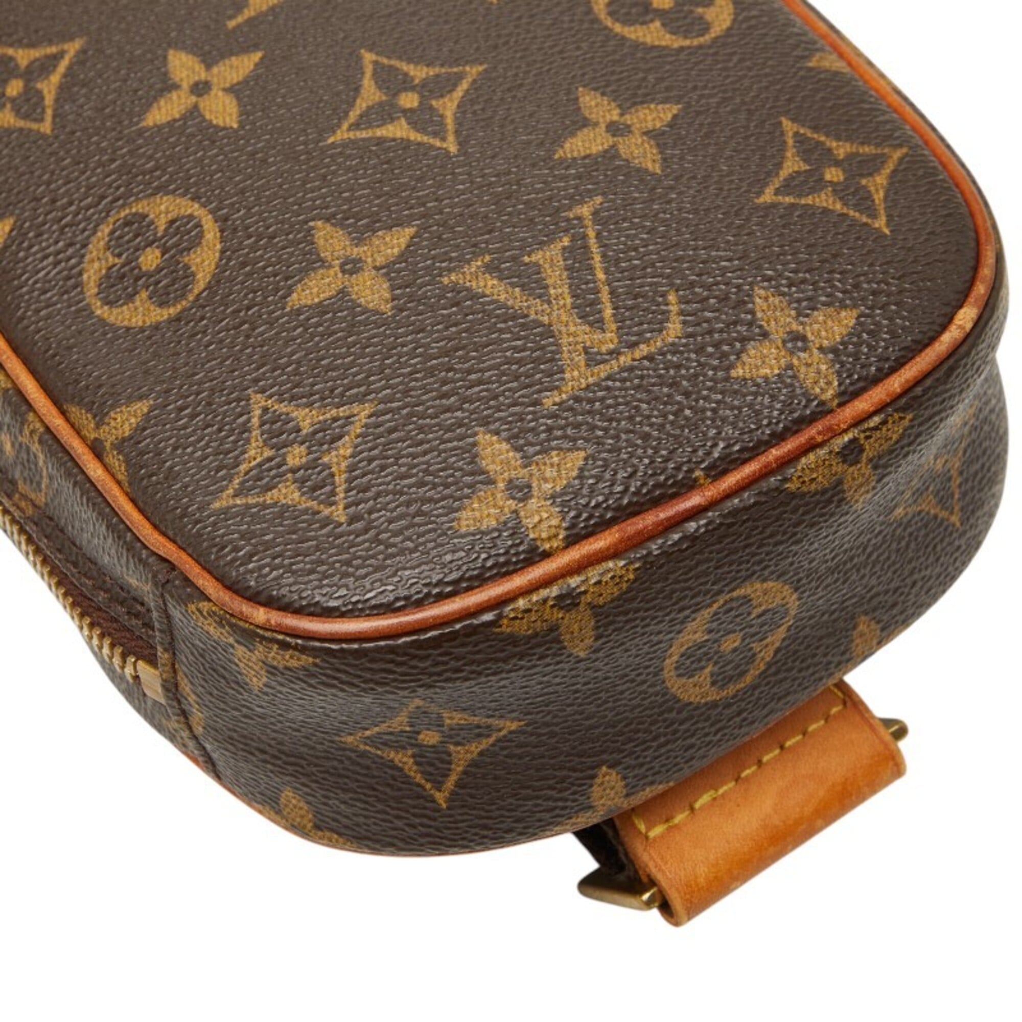 Louis Vuitton Brown Pvc Leather Fanny Pack Sling Bag (Pre-Owned)