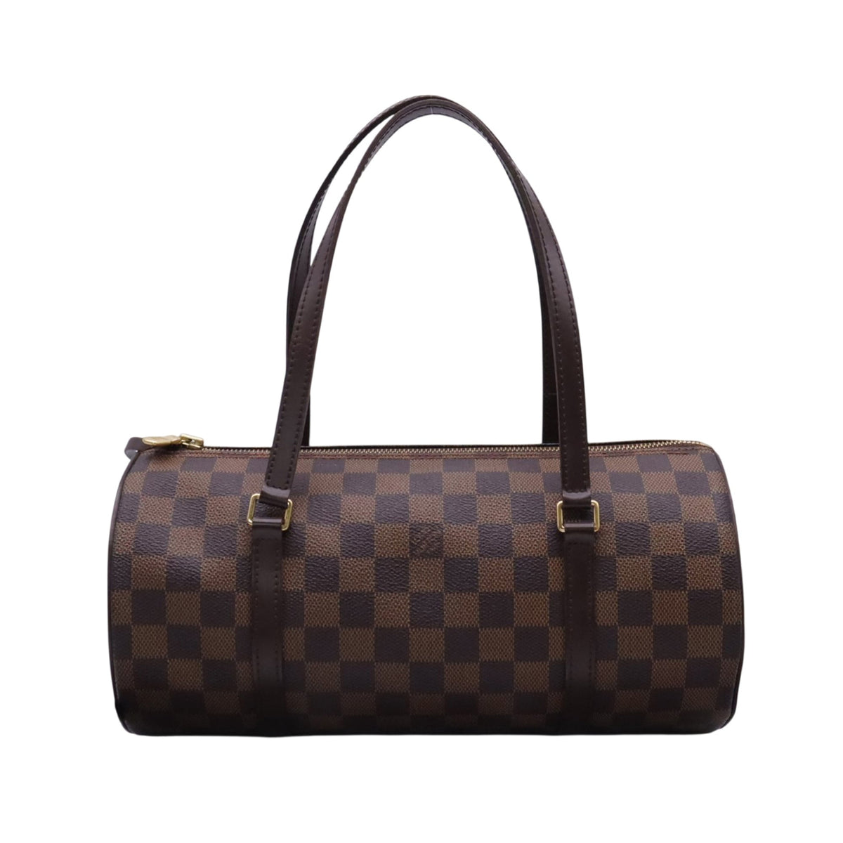 Louis Vuitton Damier Beige Brown Coated Canvas Leather Handbag (Pre-Owned)
