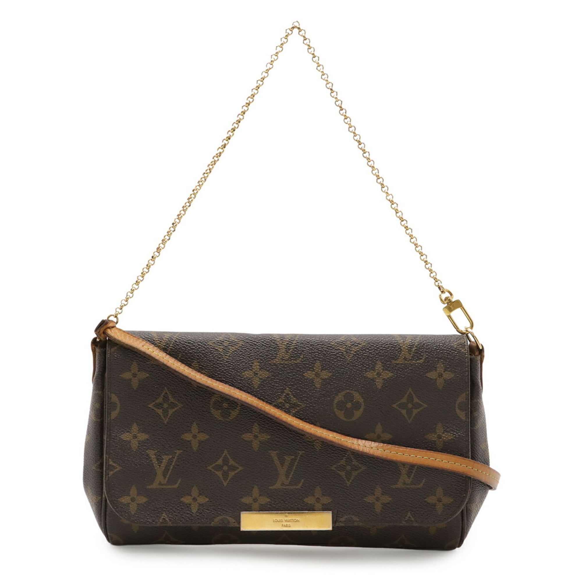 Louis Vuitton Monogram Brown Monogram Clutch Bag Shoulder Bag (Pre-Owned)
