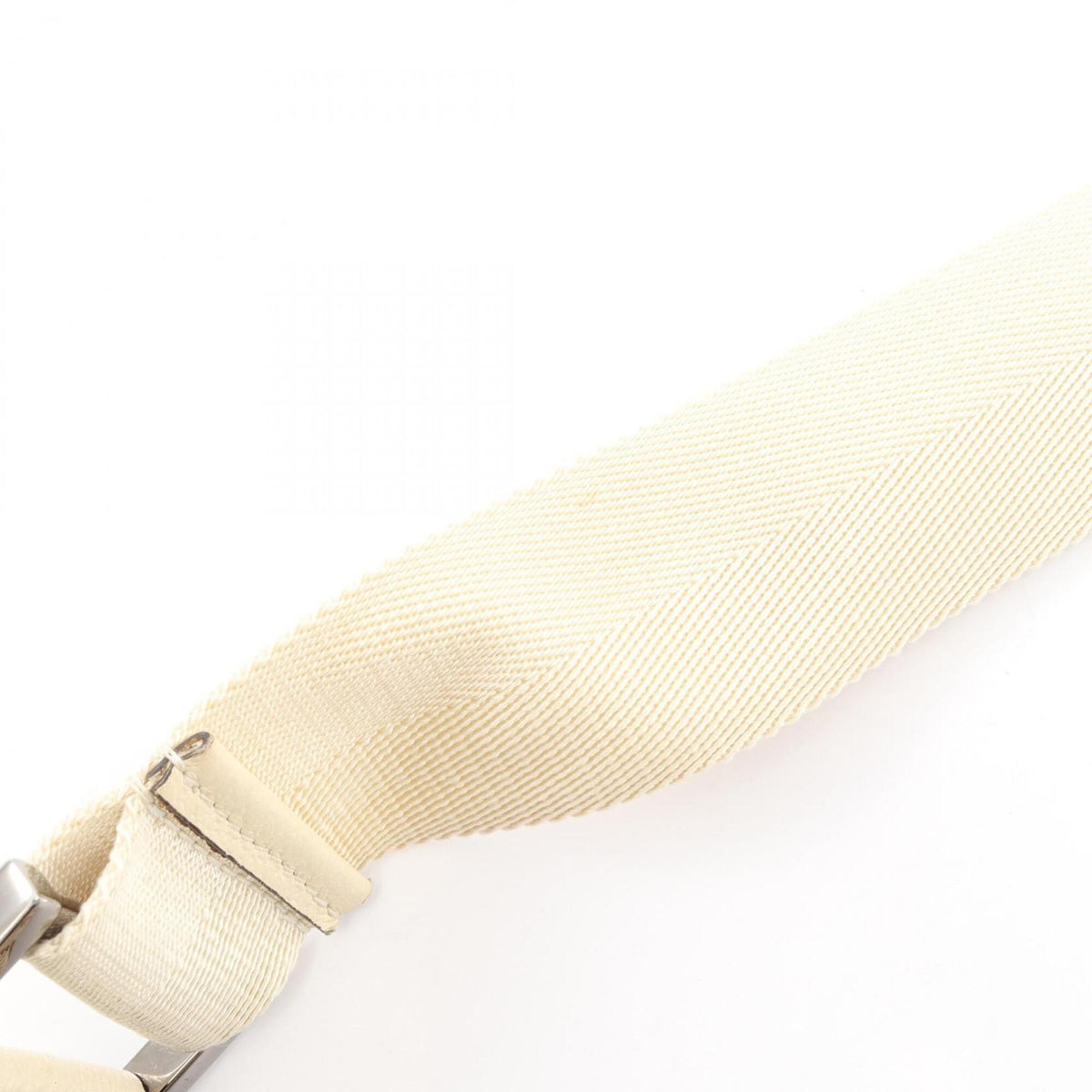 Gucci Beige Ivory Canvas Leather Handbag Shoulder Bag (Pre-Owned)