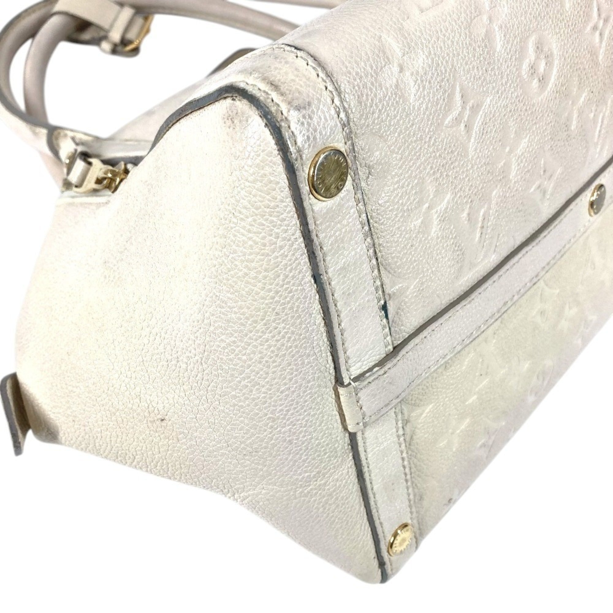 Louis Vuitton Neige White Monogram Empreinte Handbag Tote Bag (Pre-Owned)