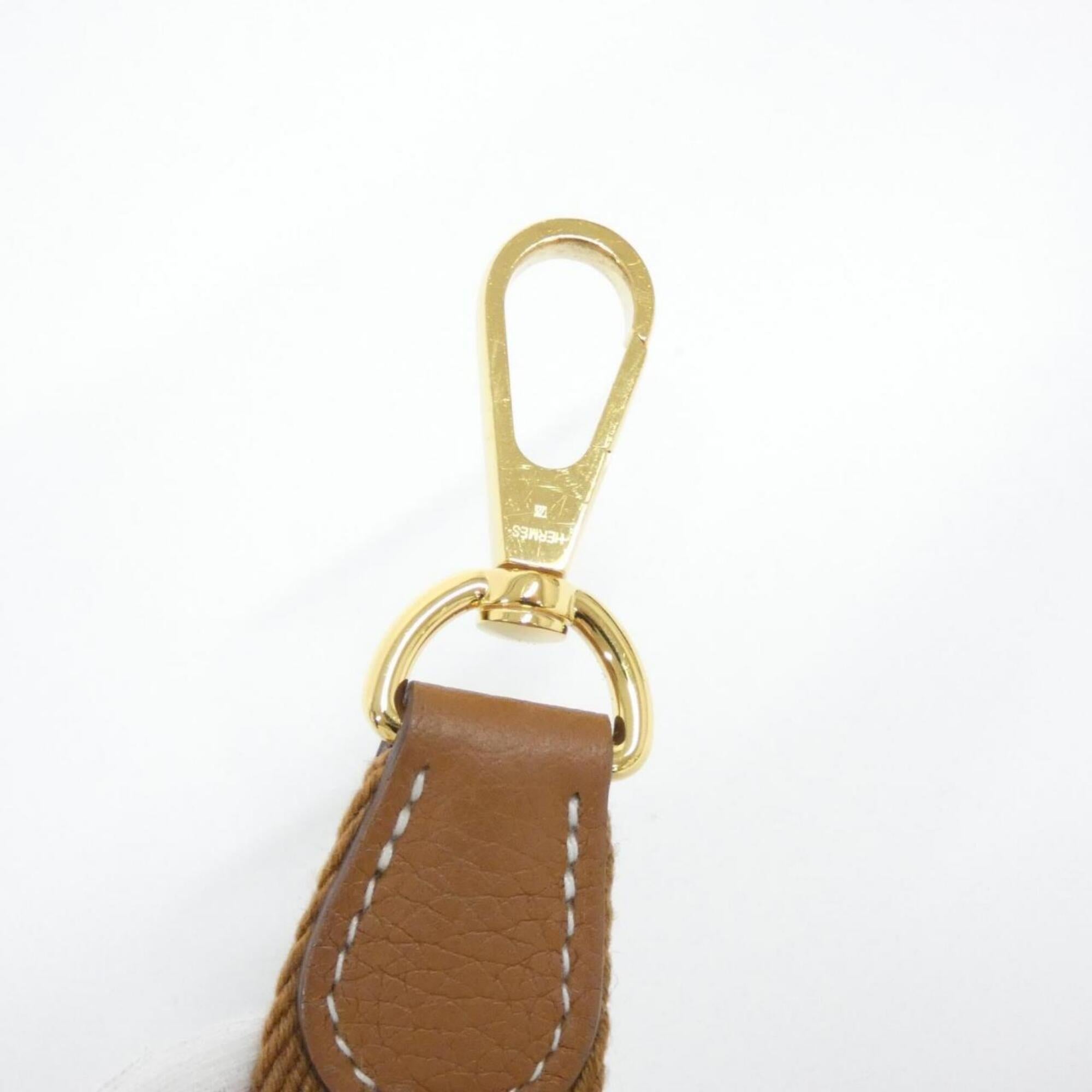 Hermes Gold Taurillon Clemence Leather Shoulder Bag (Pre-Owned)
