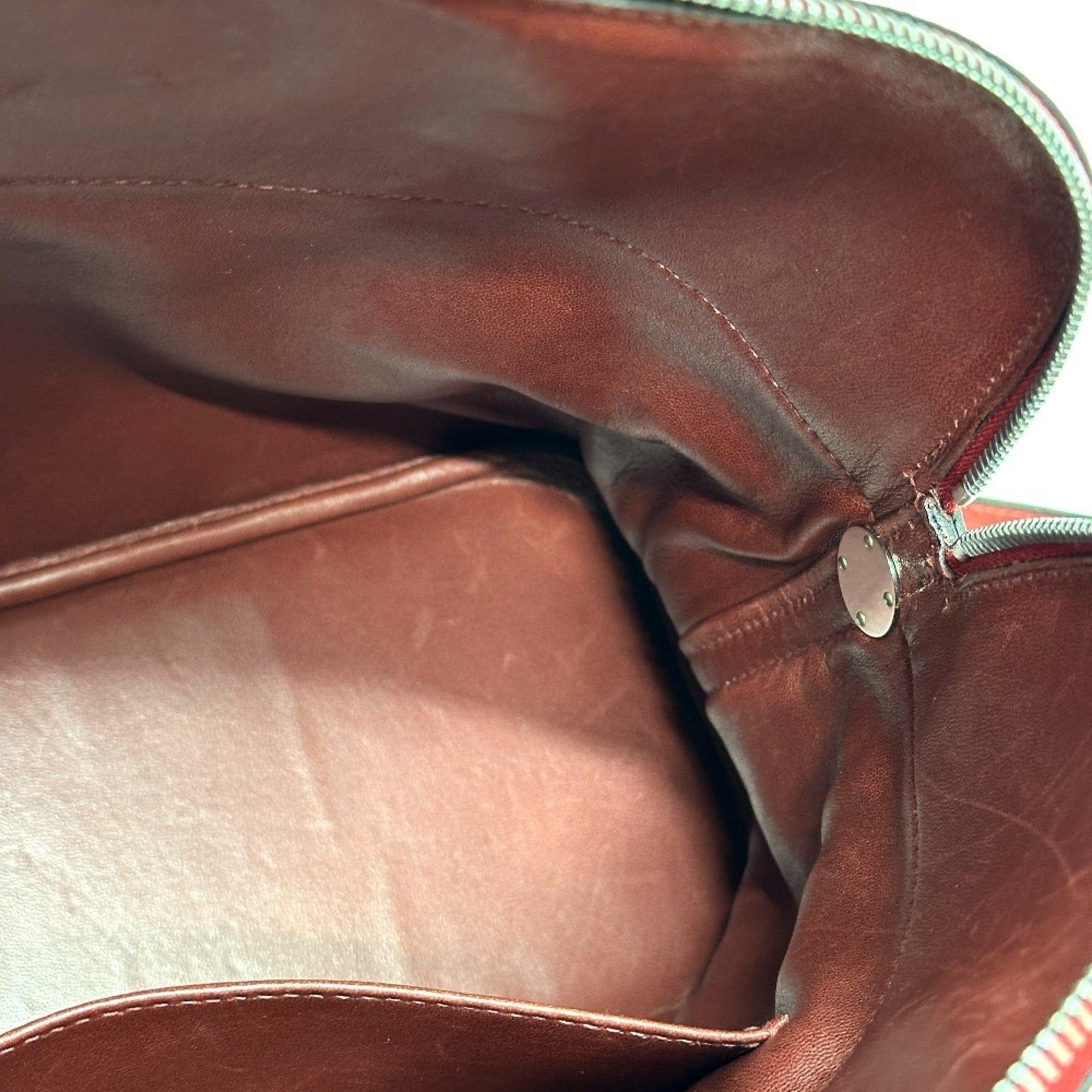 Hermes Bolide Red Color Taurillon Clemence Leather Handbag Shoulder Bag (Pre-Owned)