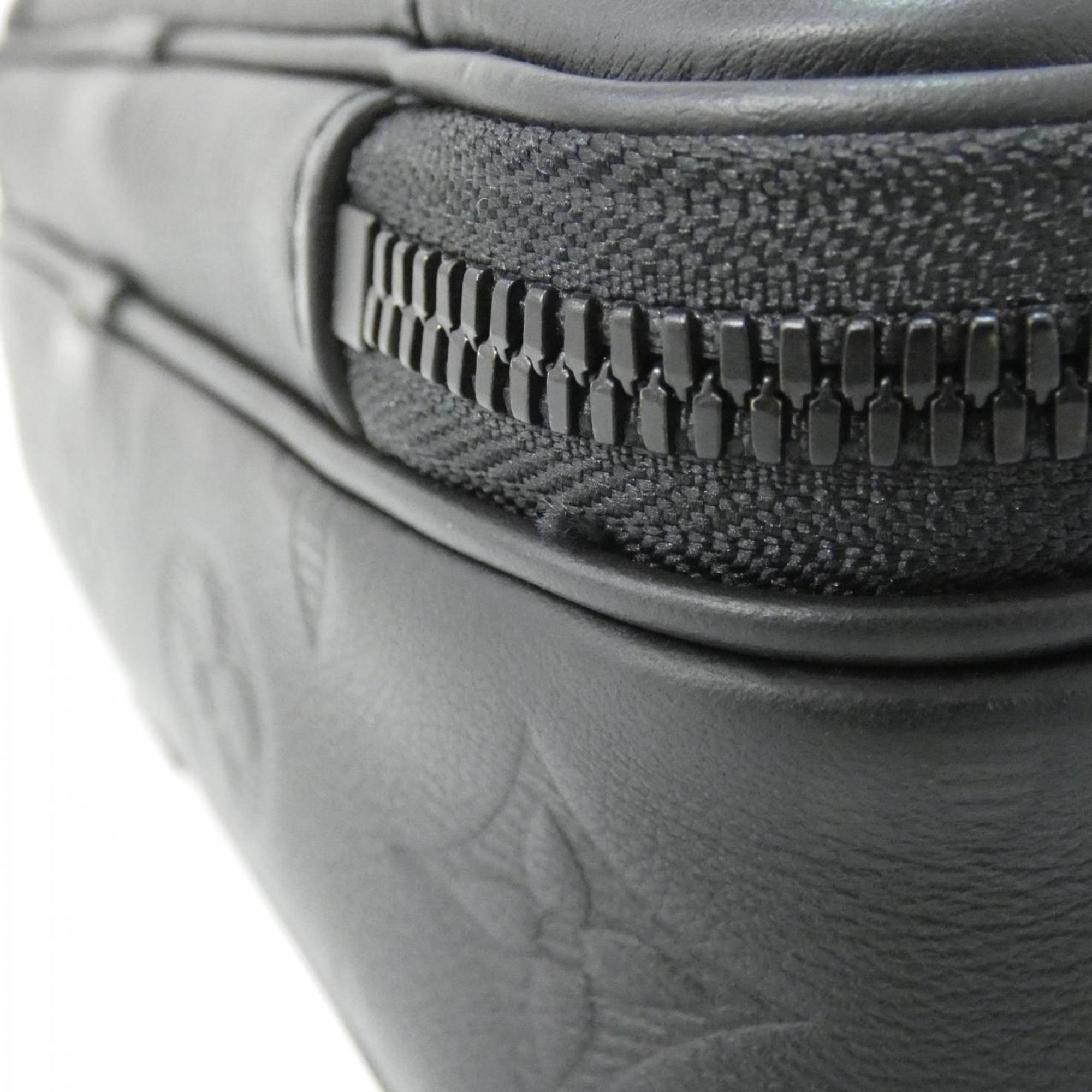 Louis Vuitton Black Leather Shoulder Bag (Pre-Owned)