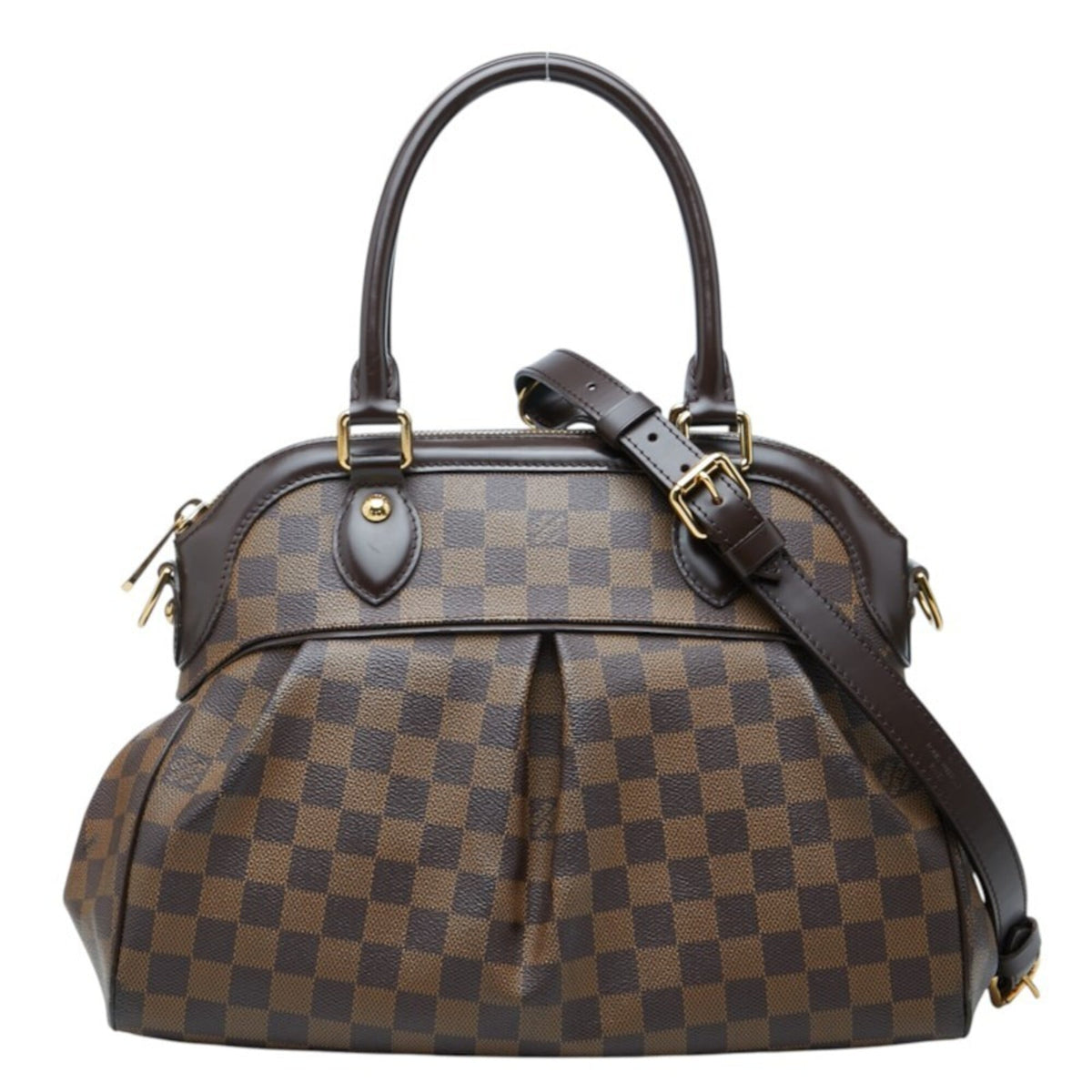 Louis Vuitton Brown Pvc Leather Handbag Shoulder Bag (Pre-Owned)