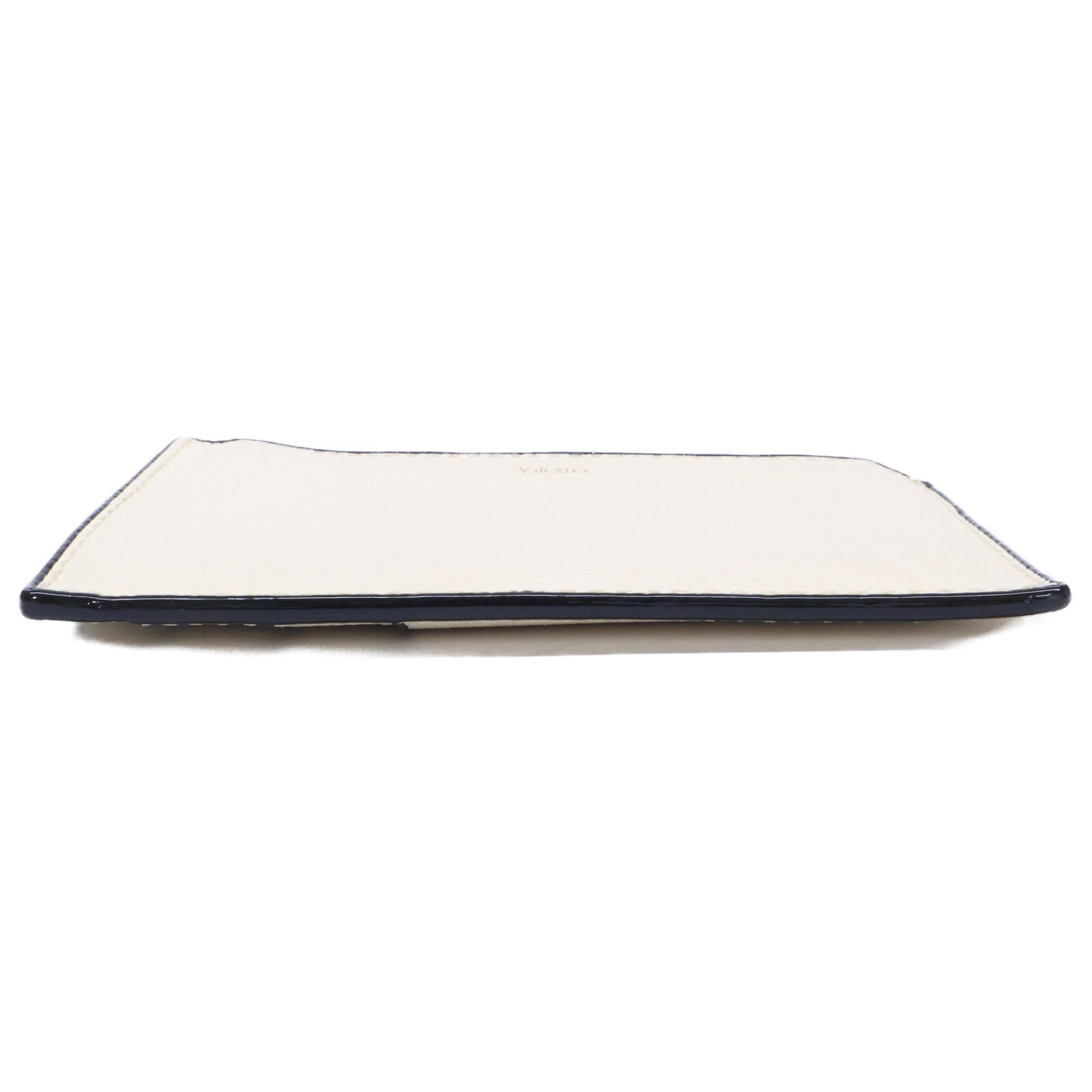 Valextra White Leather Coin Purse/Coin Case (Pre-Owned)