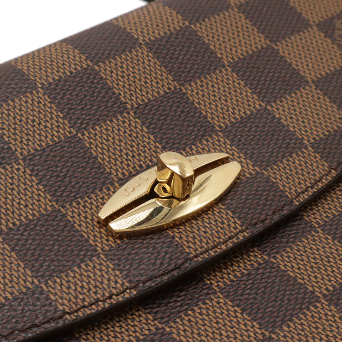Louis Vuitton Brown Damier Canvas Handbag (Pre-Owned)
