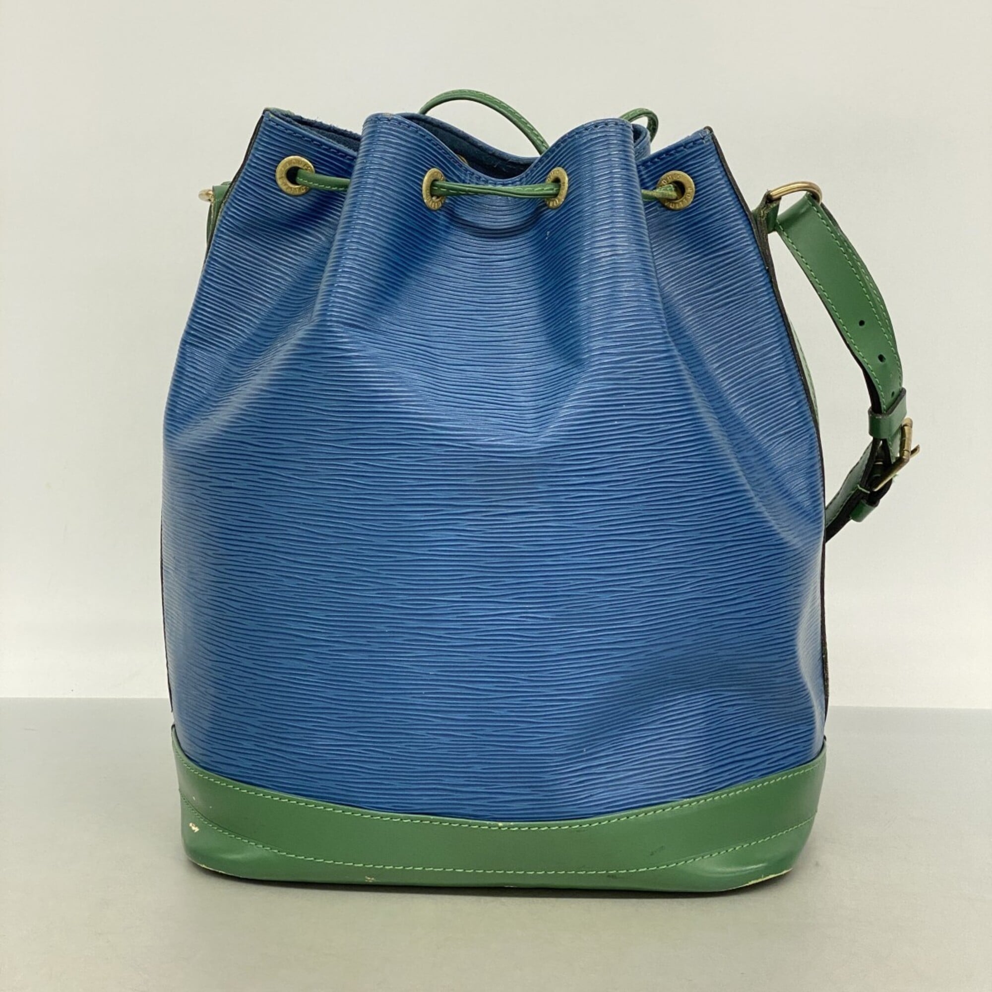 Louis Vuitton Borneo Green Toledo Blue Shoulder Bag (Pre-Owned)