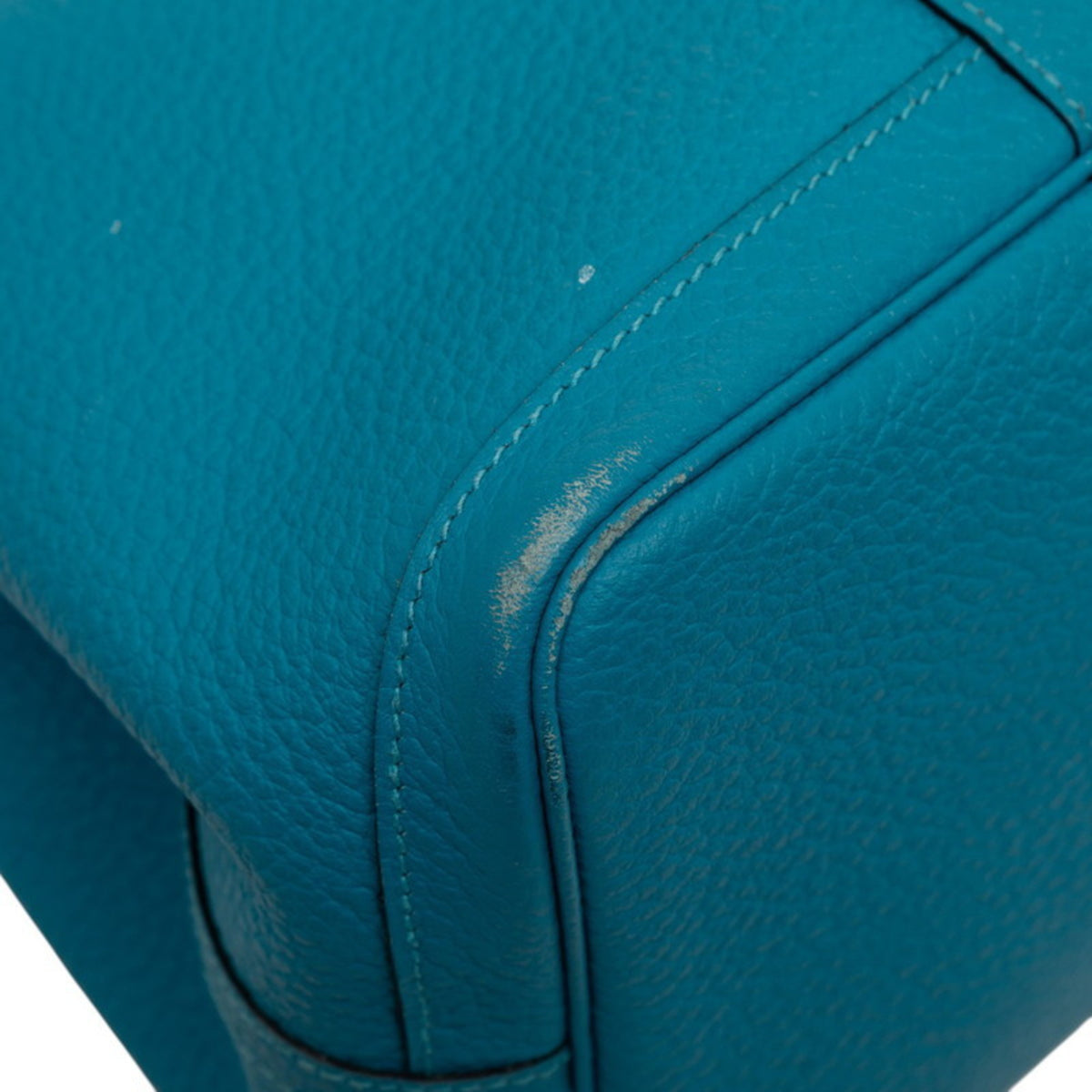 Hermes Blue Cobalt Negonda Leather Handbag Tote Bag (Pre-Owned)