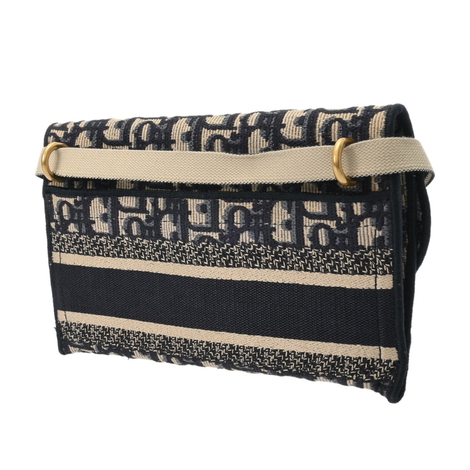 Christian Dior Blue Canvas Shoulder Bag (Pre-Owned)
