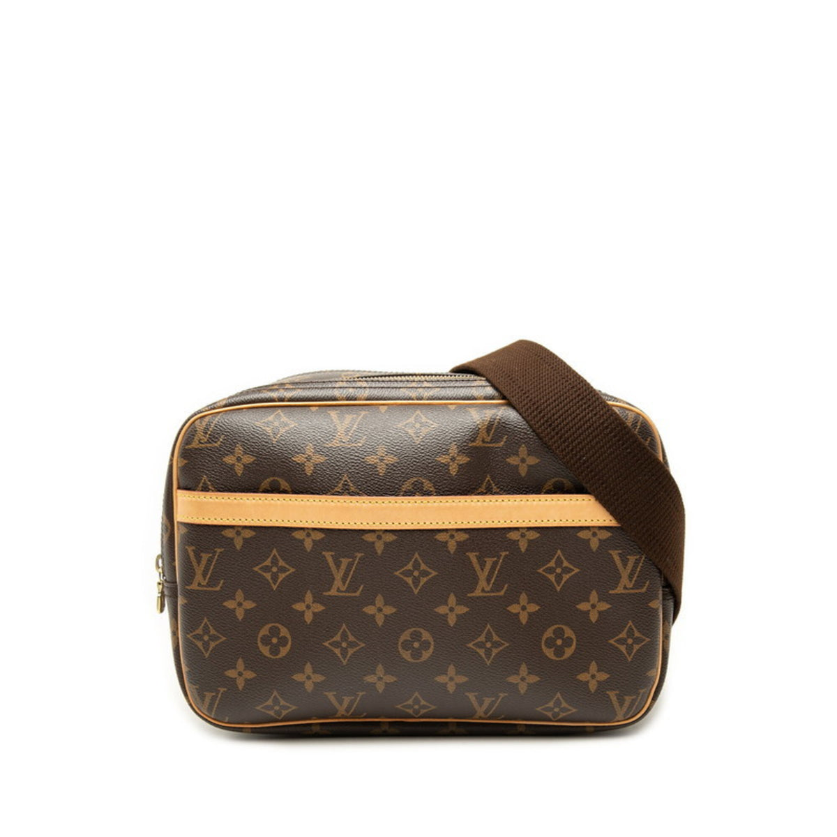 Louis Vuitton Brown Pvc Leather Shoulder Bag (Pre-Owned)