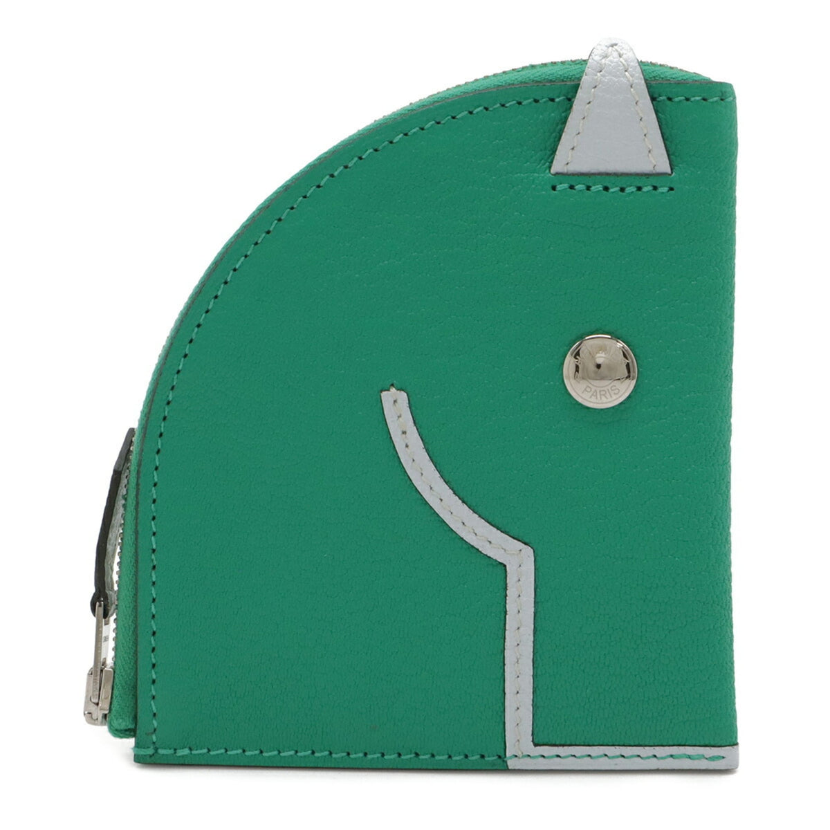 Hermes Green Mint Green Chevre Leather Coin Purse/Coin Case (Pre-Owned)