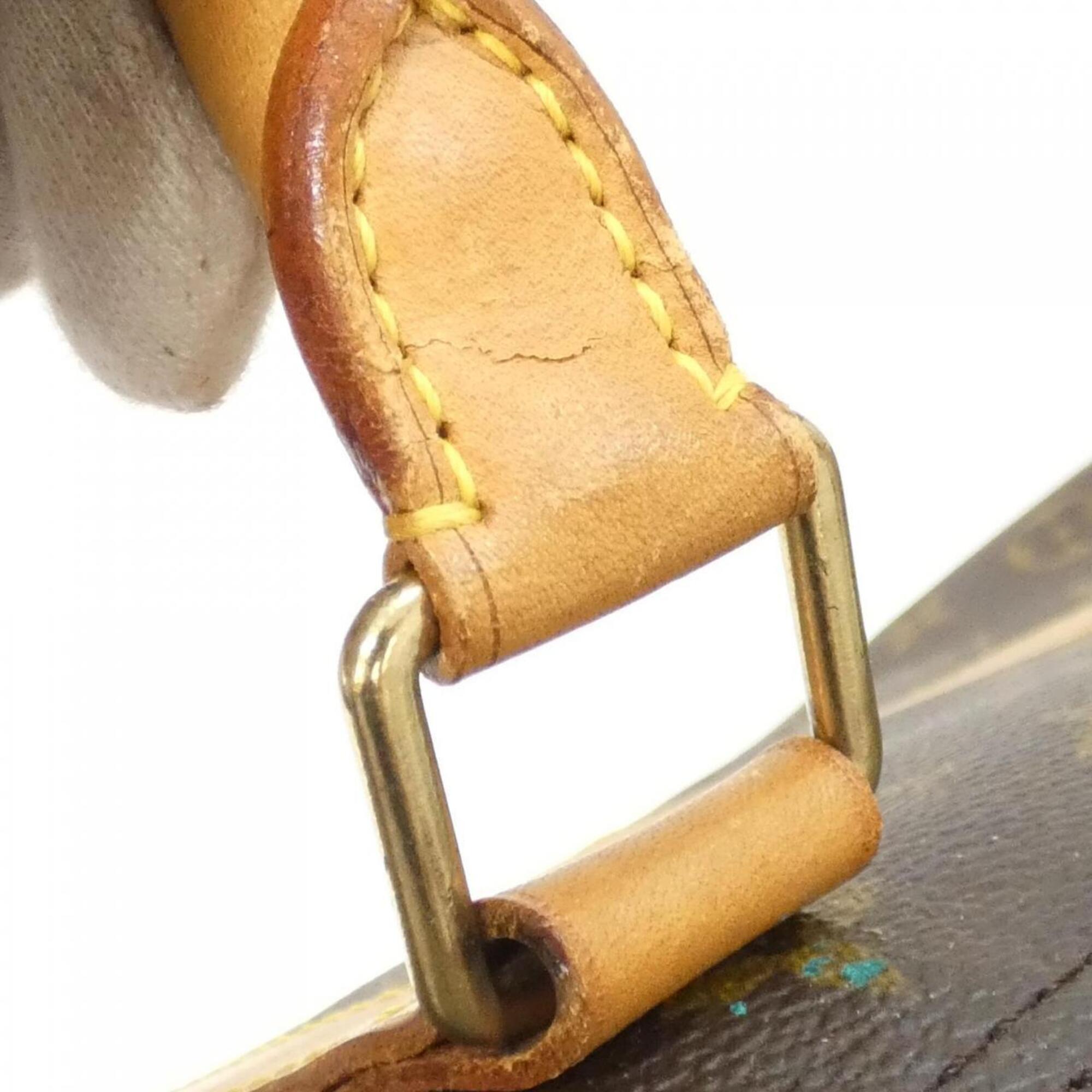 Louis Vuitton Monogram Marron Coated Canvas Boston Bag (Pre-Owned)
