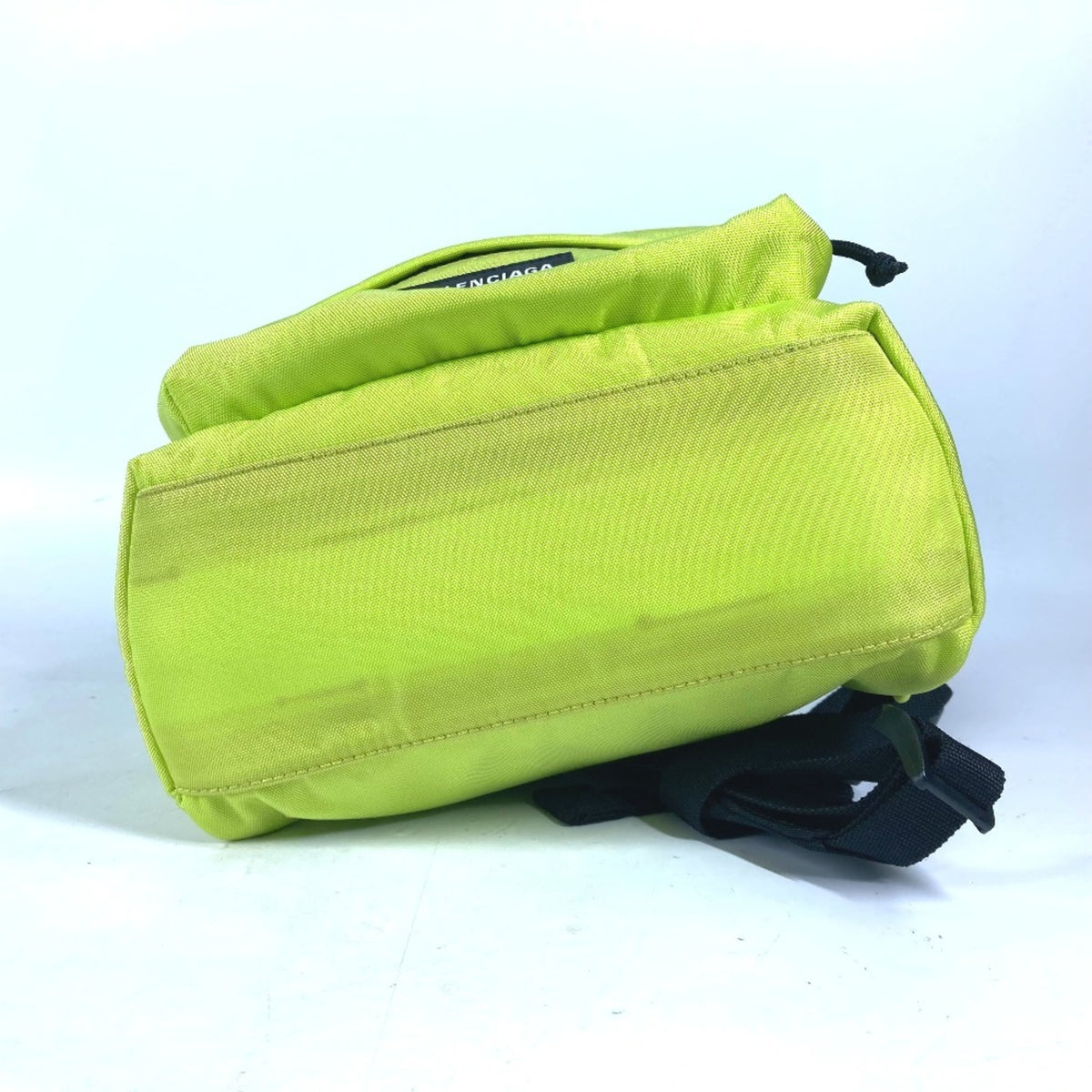 Balenciaga Black Yellow Nylon Canvas Backpack (Pre-Owned)