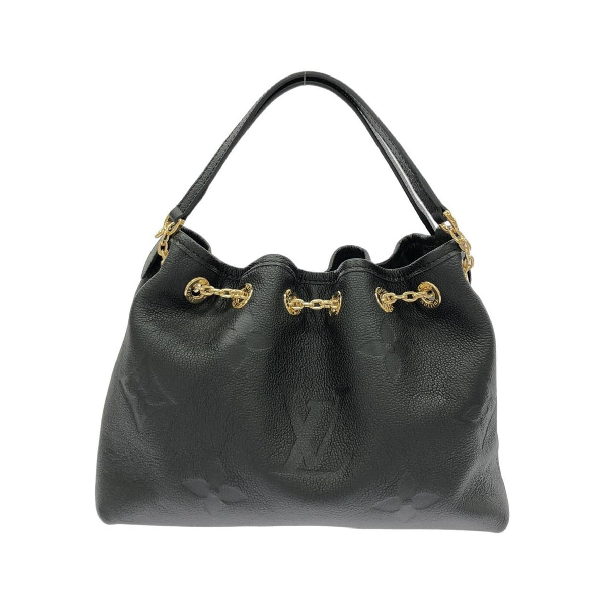 Louis Vuitton Black Leather Handbag (Pre-Owned)