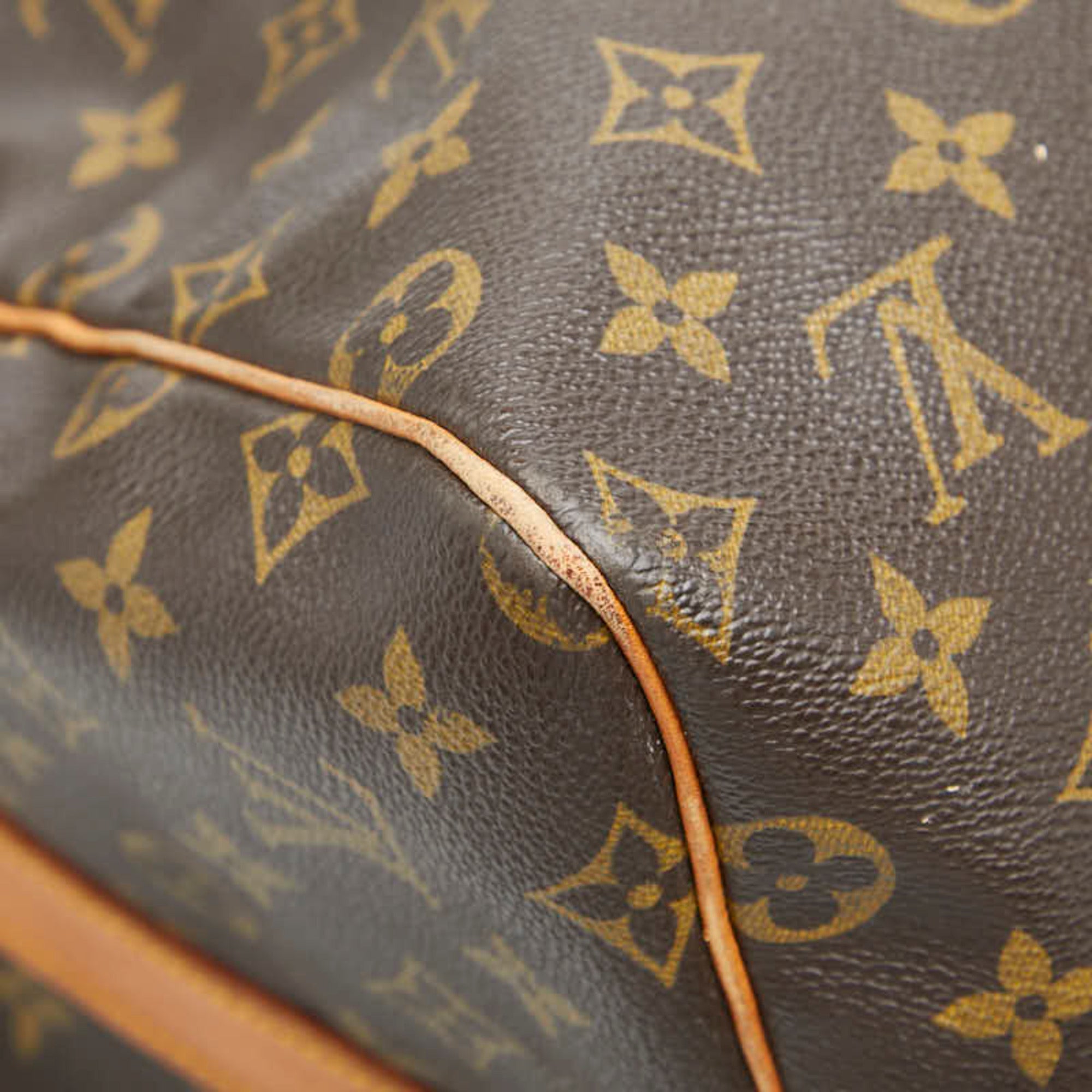 Louis Vuitton Brown Pvc Leather Boston Bag Shoulder Bag (Pre-Owned)