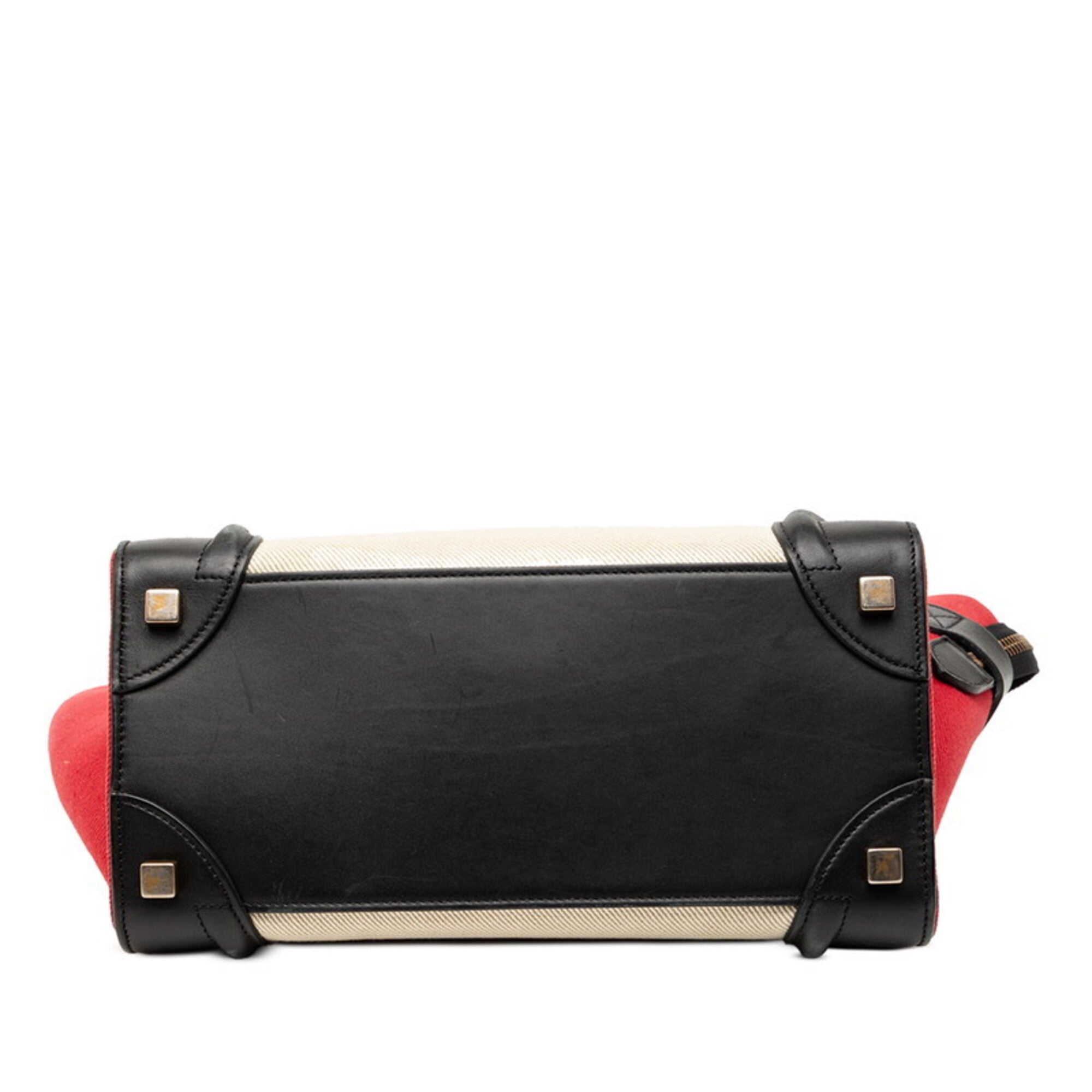 Celine Luggage Canvas Leather Handbag (Pre-Owned)