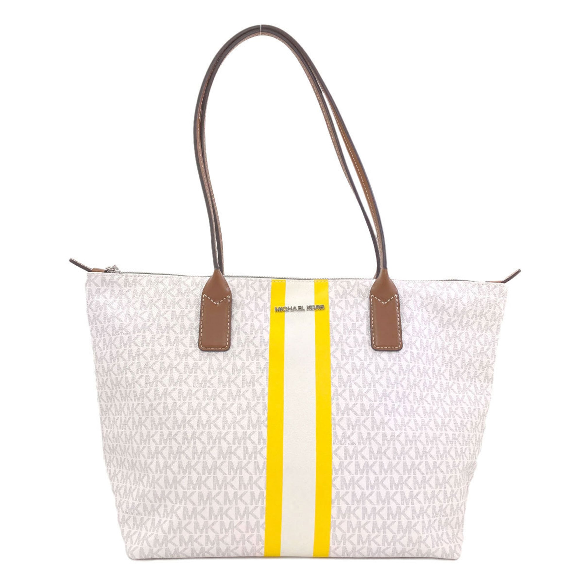 Michael Kors White Pvc Tote Bag (Pre-Owned)