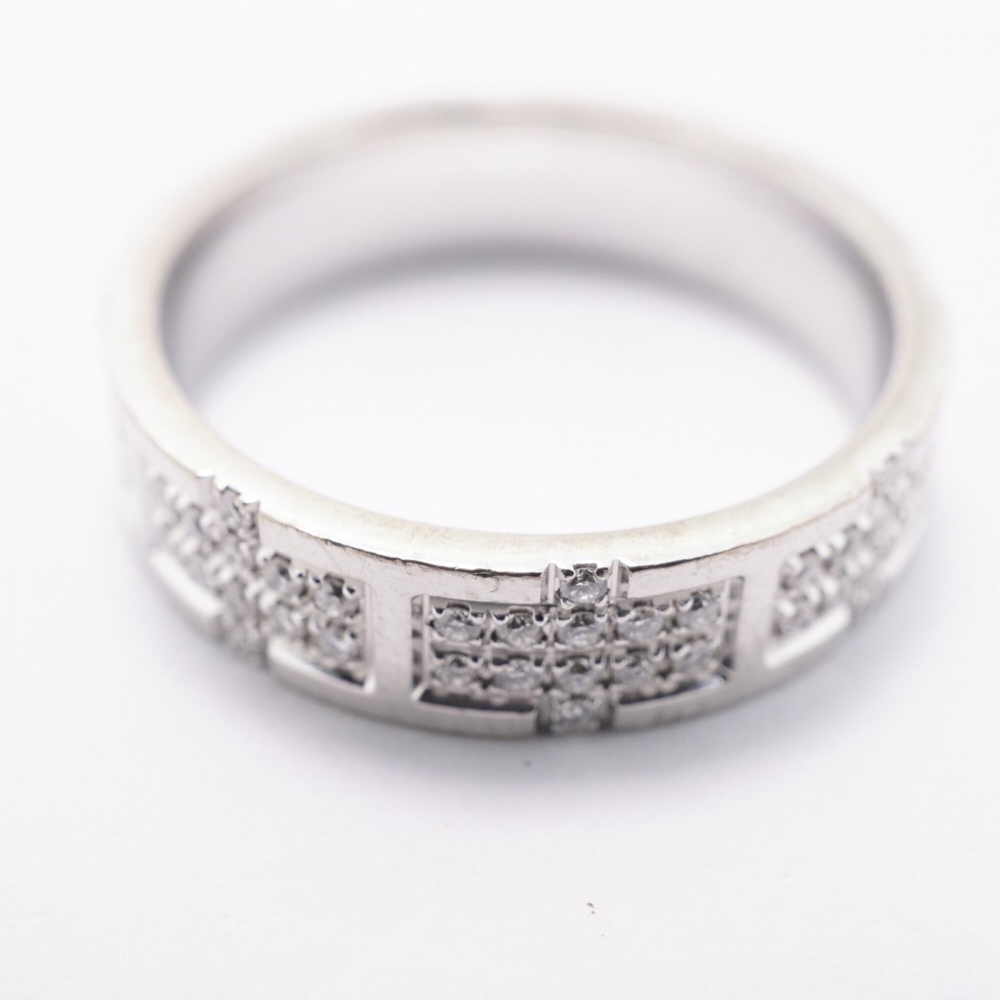 Hermes White Gold (18K) Band Ring (Pre-Owned)