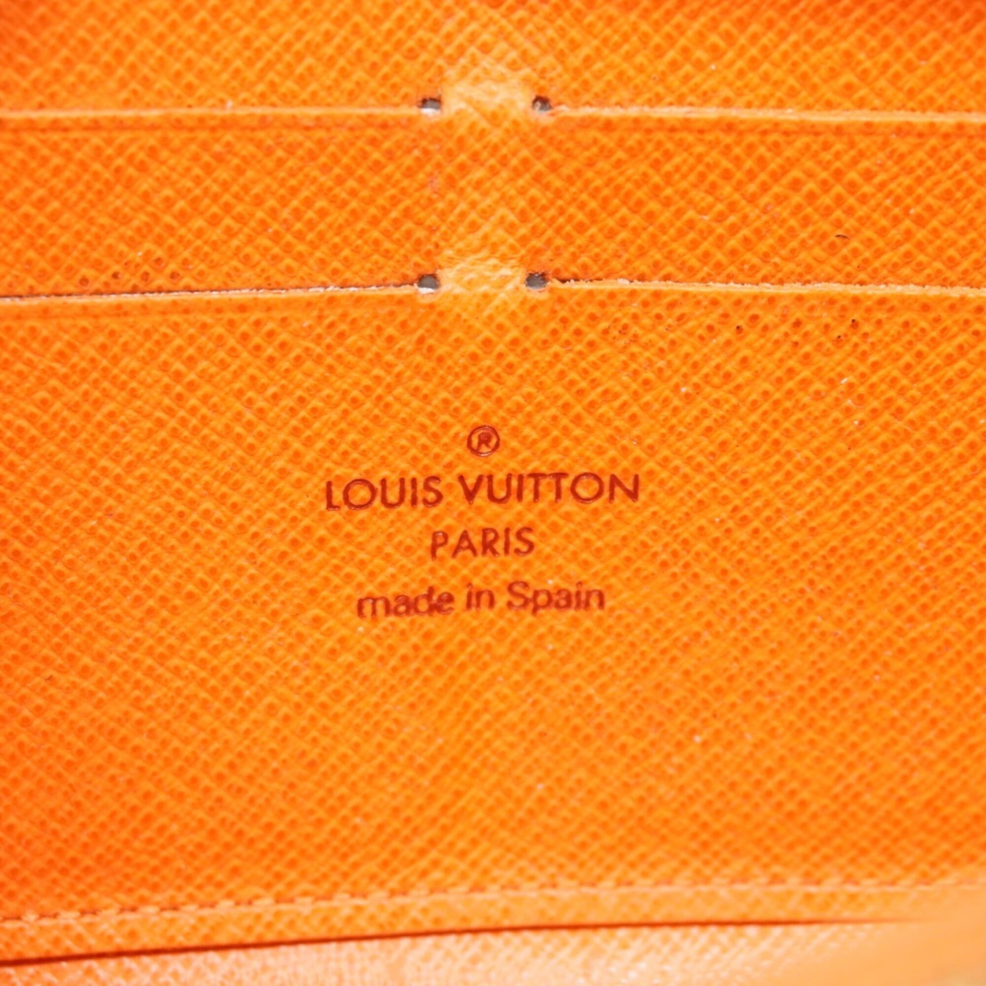 Louis Vuitton Blanc Lv Orange Long Wallet (Bi-Fold) (Pre-Owned)