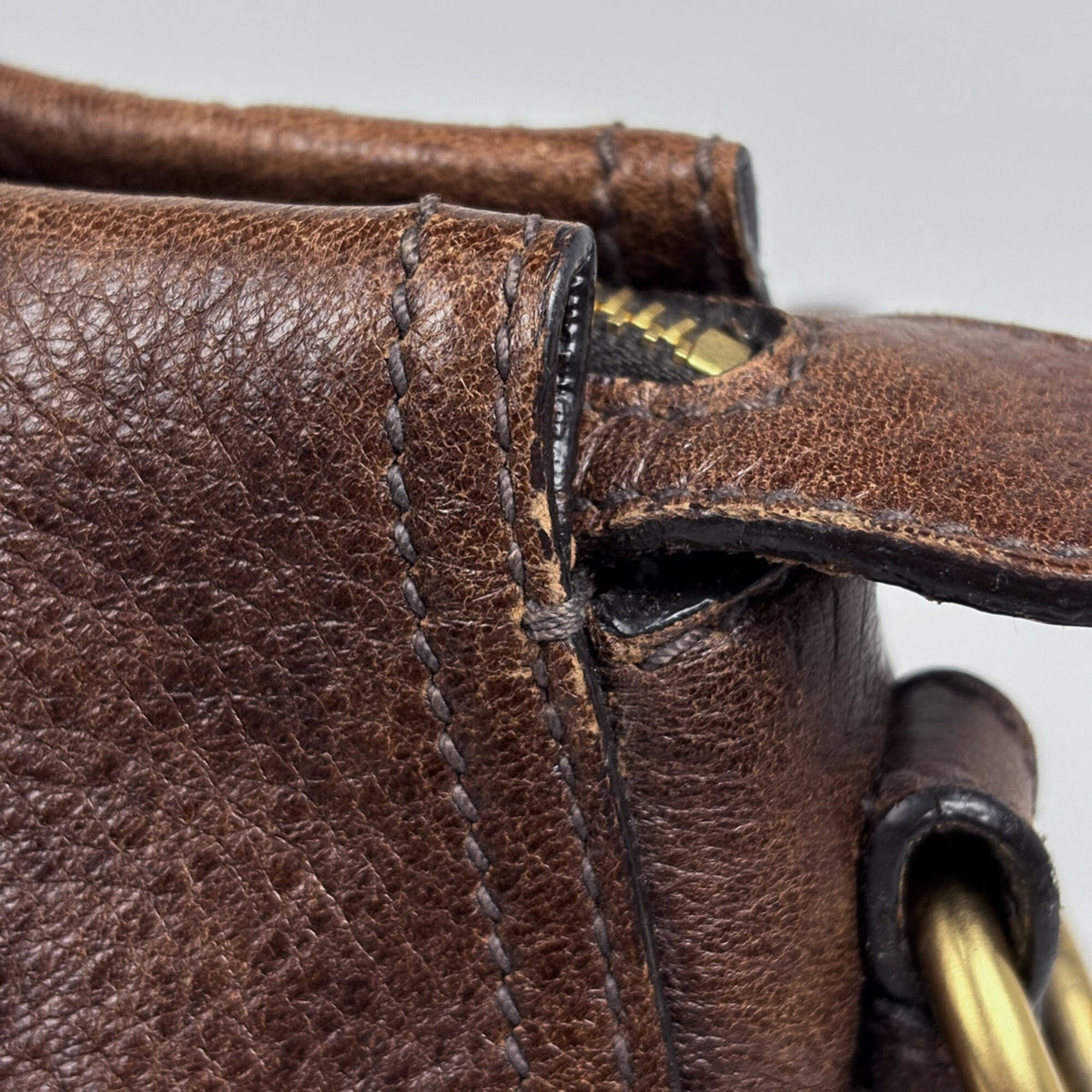 Prada Brown Leather Handbag (Pre-Owned)