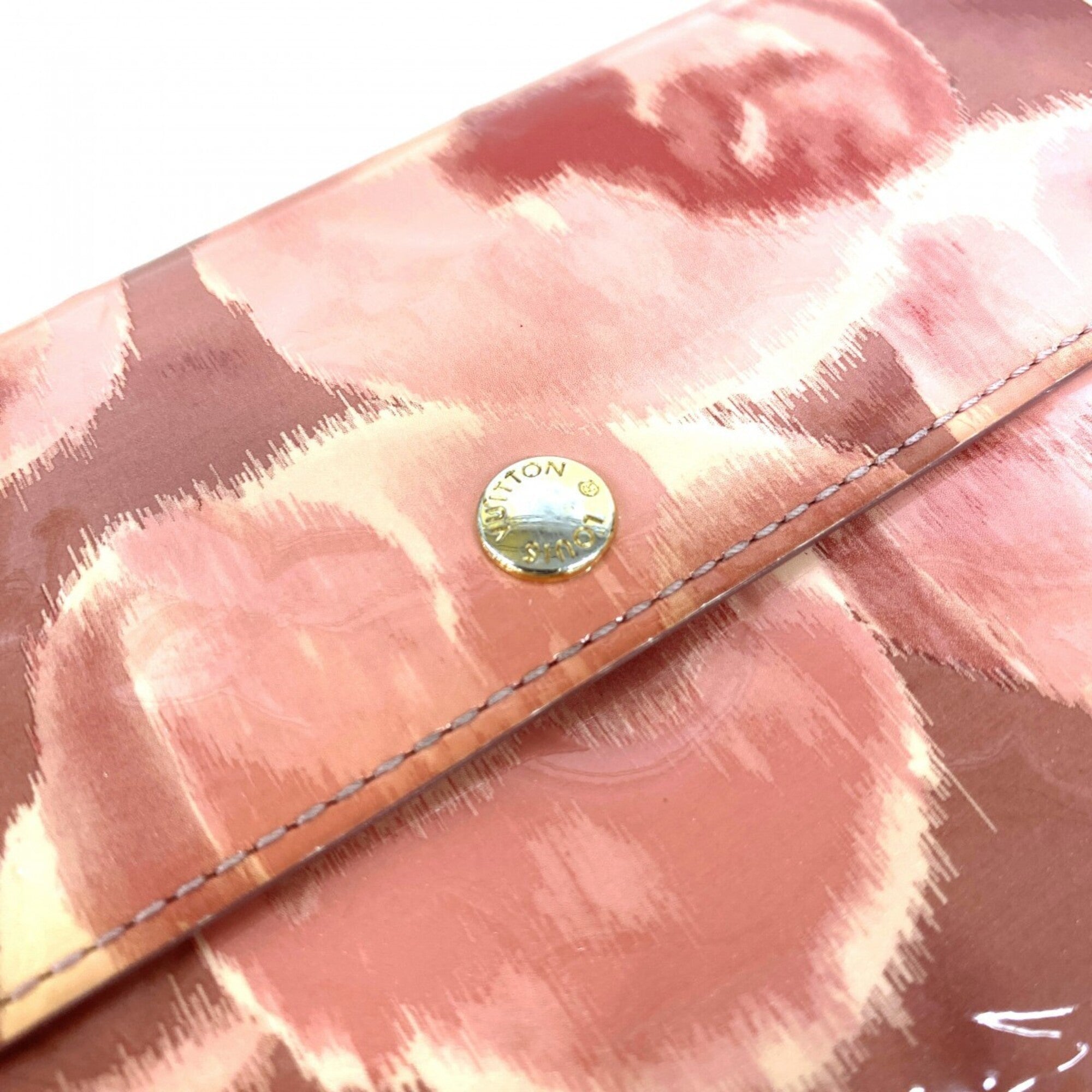 Louis Vuitton Rose Velours Long Wallet (Bi-Fold) (Pre-Owned)