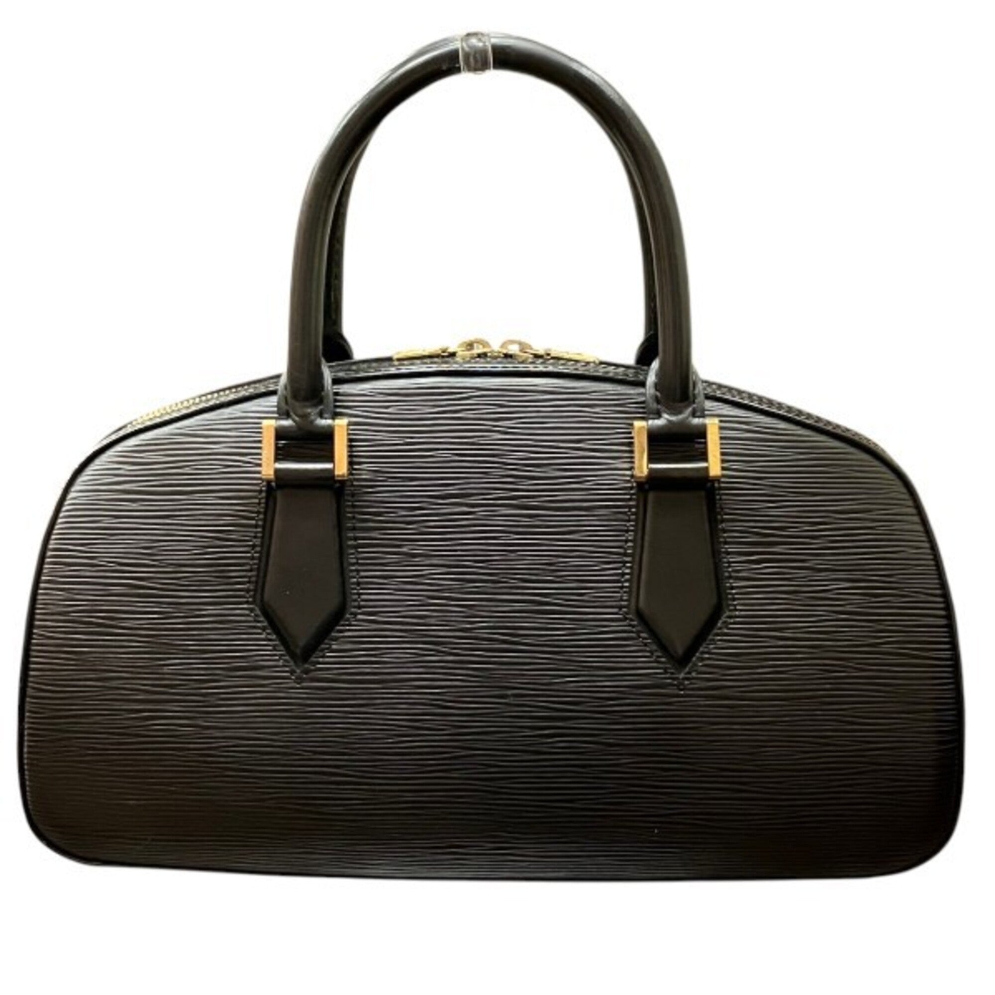 Louis Vuitton Black Leather Handbag (Pre-Owned)